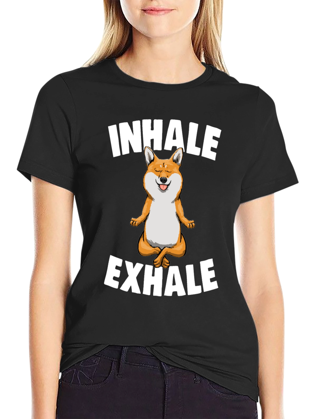 Inhale Exhale Shiba T-Shirt