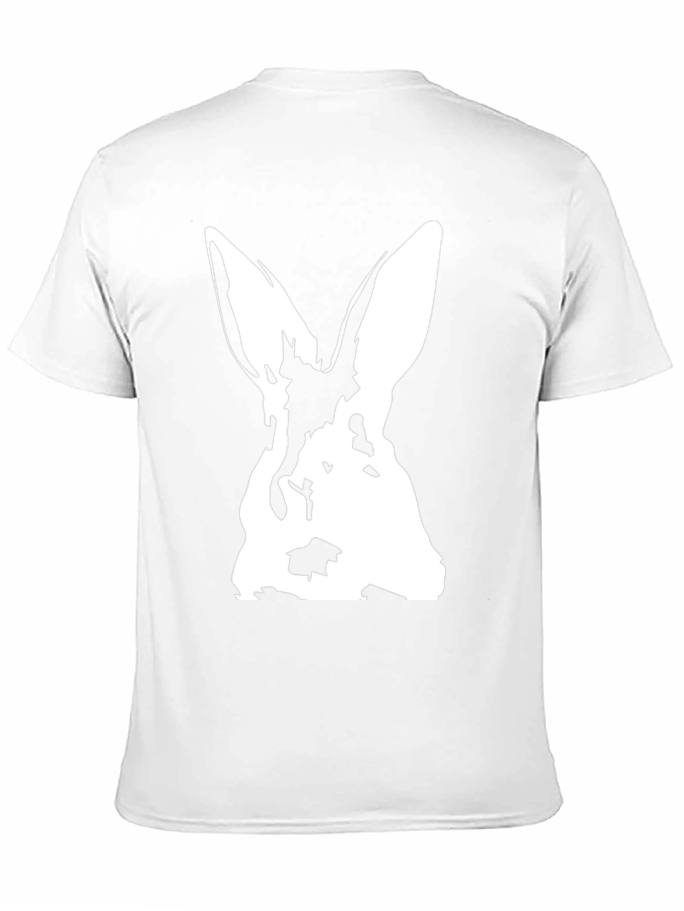 Rabbit Graphic Black T-Shirt - Unique Animal Design