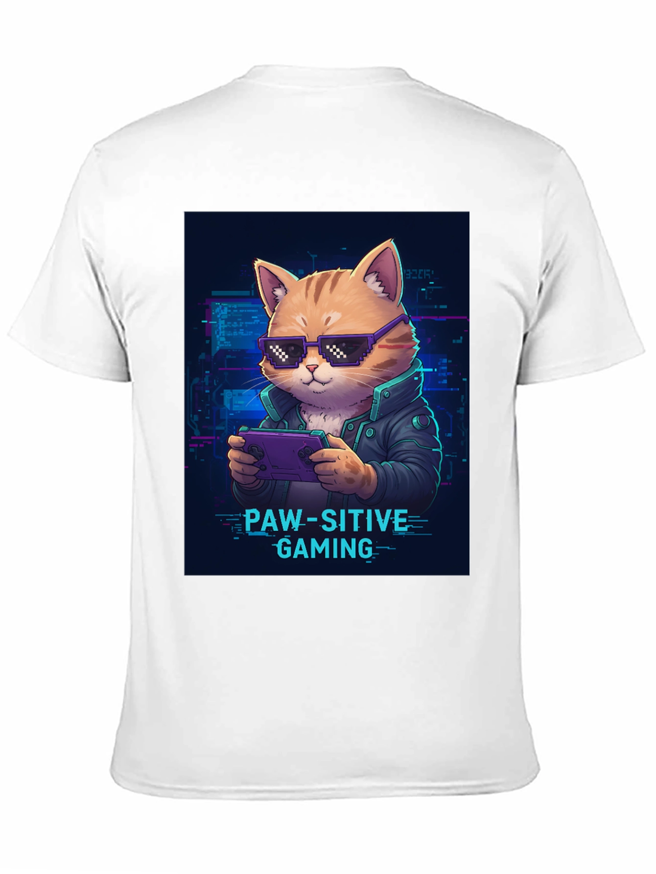 Paw-sitive Gaming T-Shirt - Gamer Cat Tee