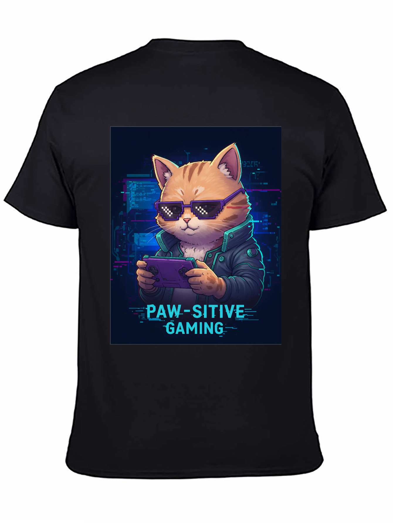 Paw-sitive Gaming T-Shirt - Gamer Cat Tee