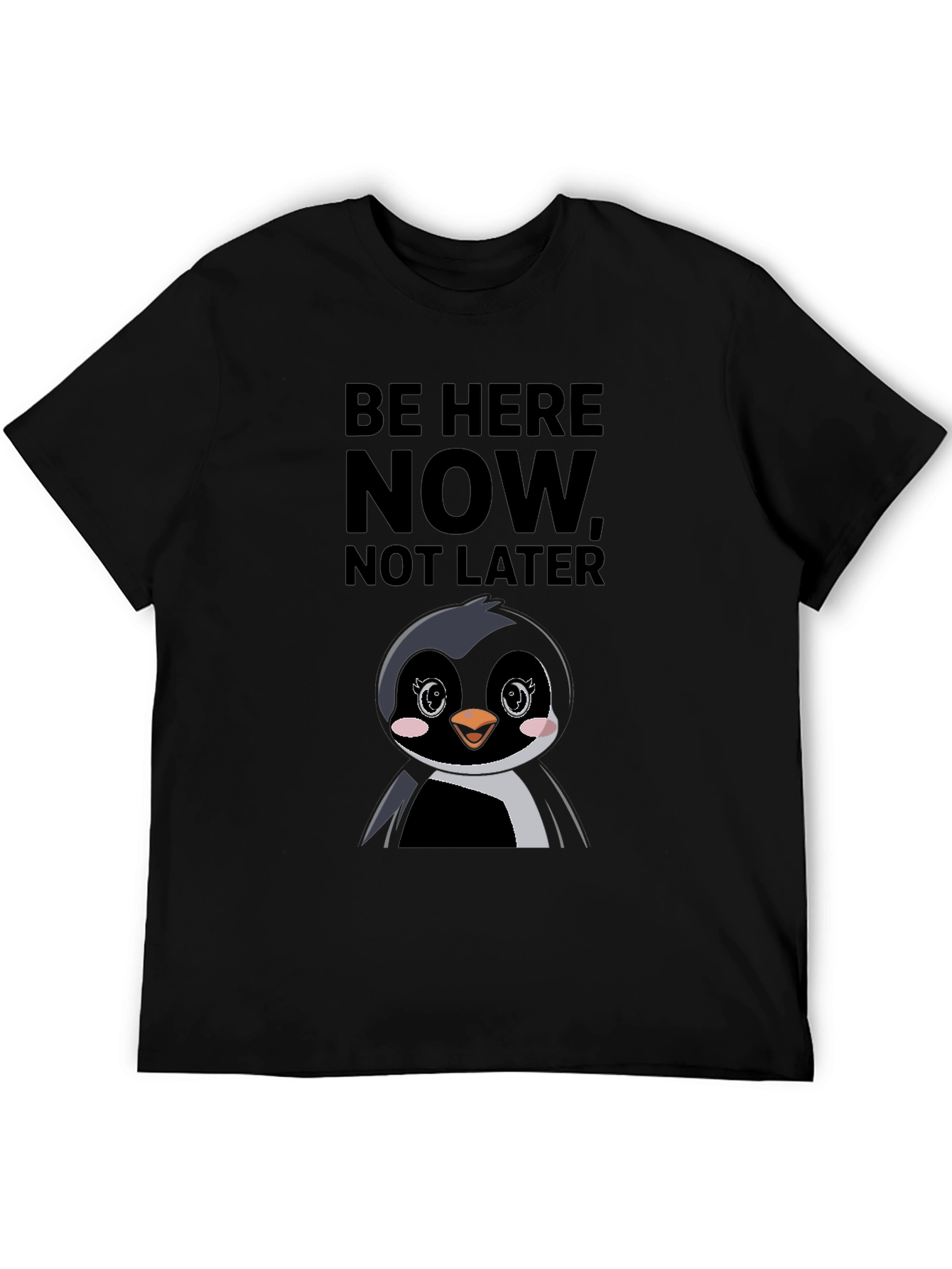 Be Here Now Penguin Graphic Tee
