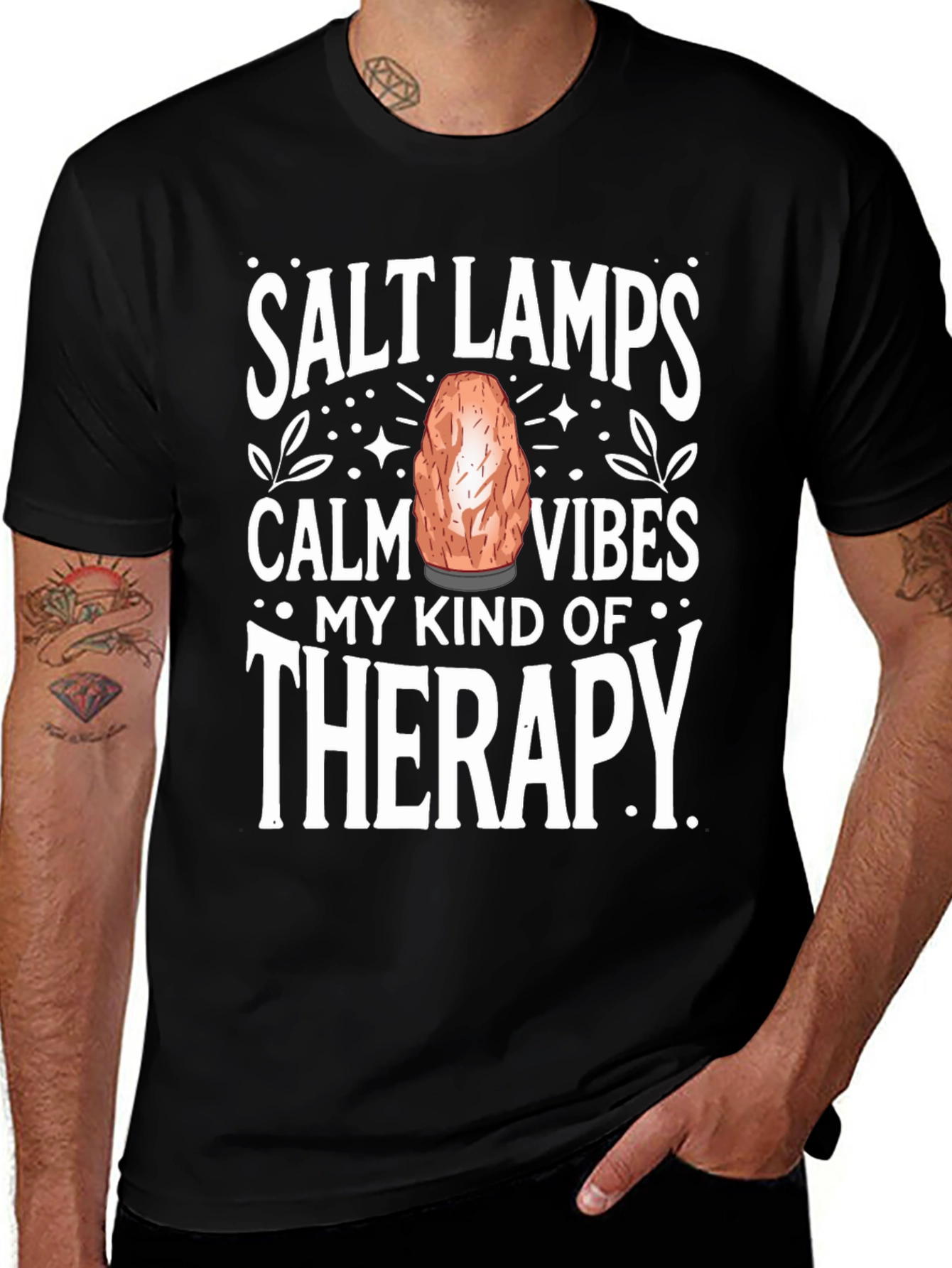 Salt Lamps Calm Vibes Therapy T-Shirt
