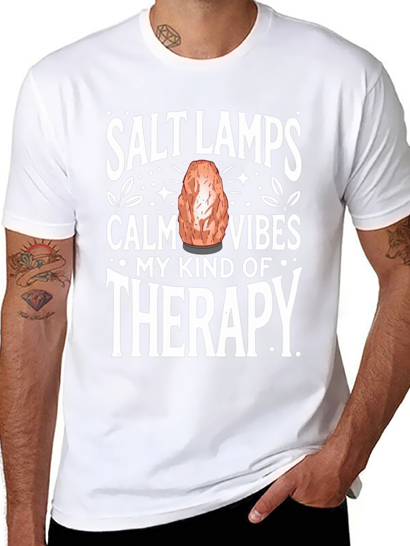 Salt Lamps Calm Vibes Therapy T-Shirt