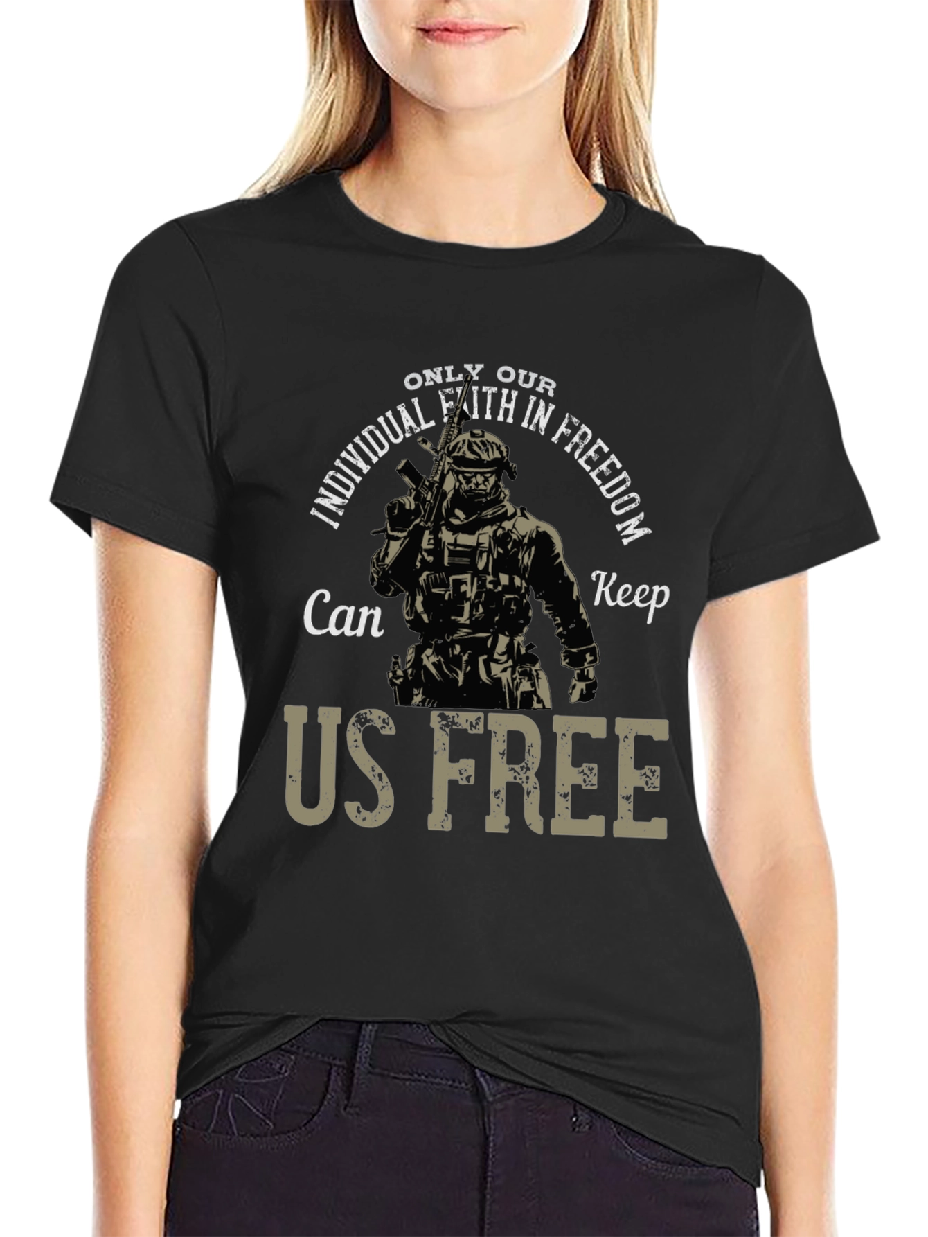 Faith in Freedom Tee - Patriotic Design