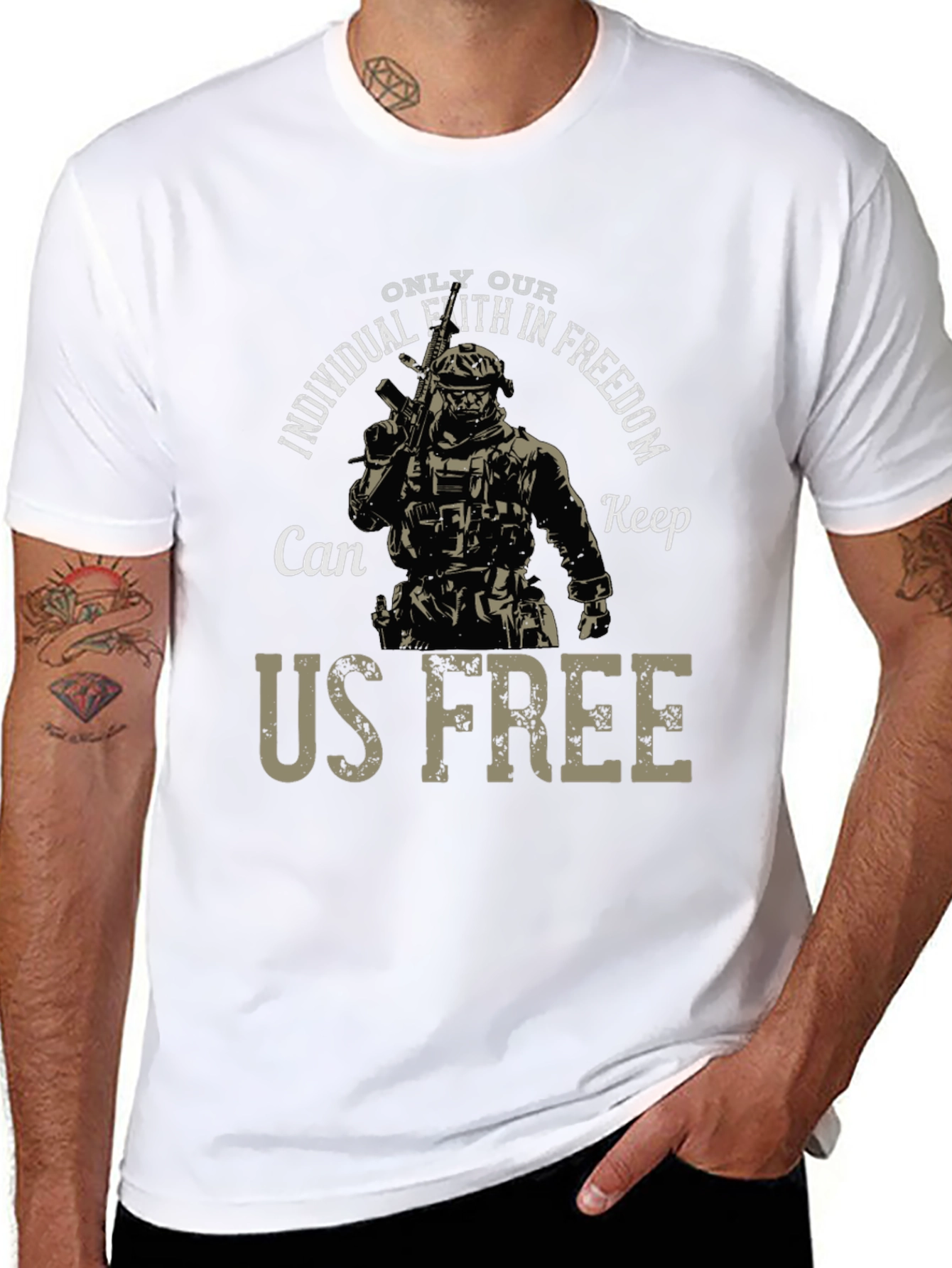 Faith in Freedom Tee - Patriotic Design