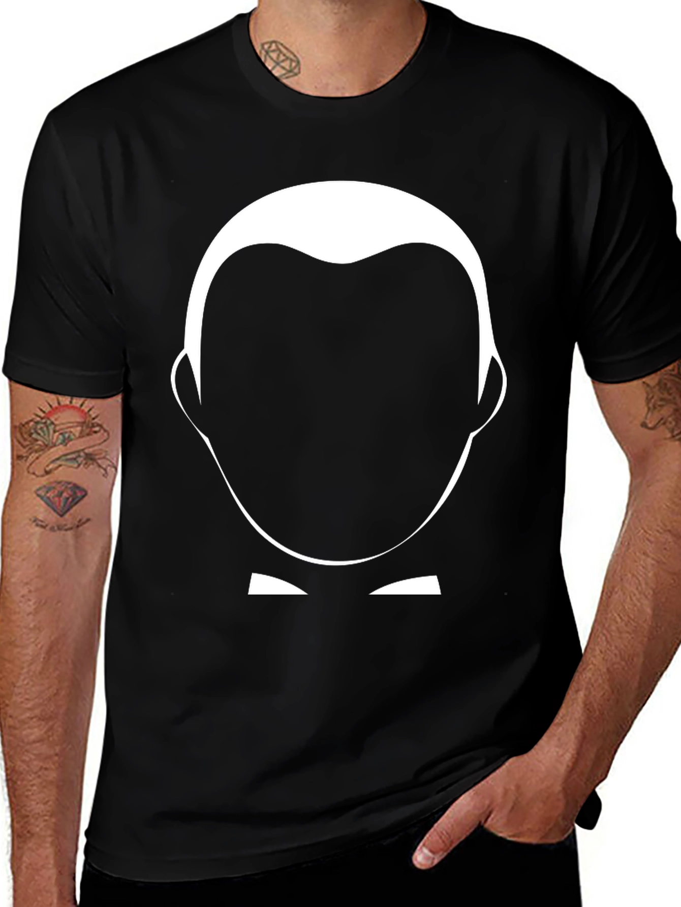 Minimalist Tuxedo Silhouette Tee