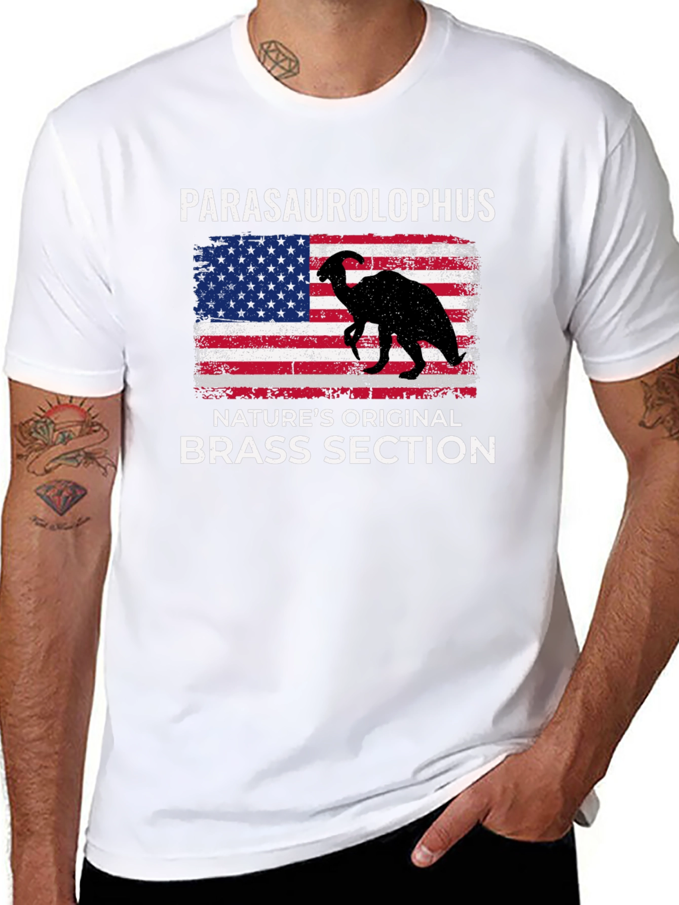 Parasaurolophus T-Shirt - Natures Original Brass Section!