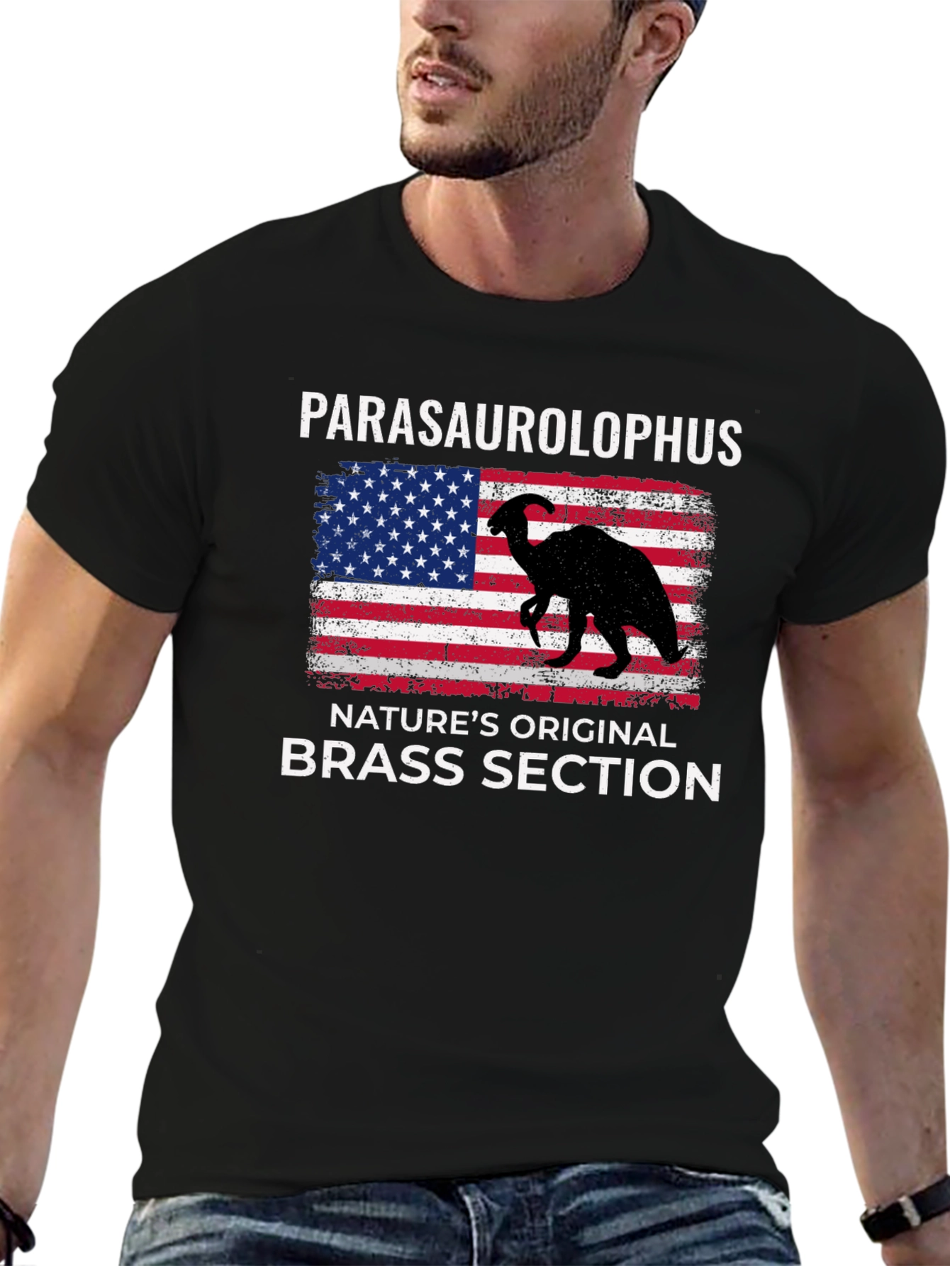 Parasaurolophus T-Shirt - Natures Original Brass Section!