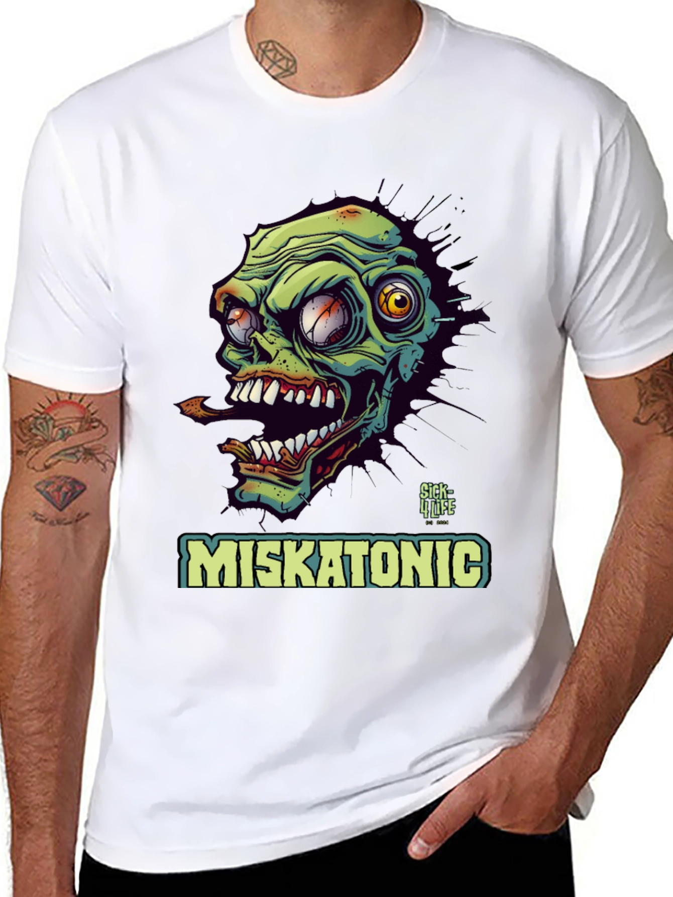 Miskatonic Zombie T-Shirt - Unique Graphic Tee