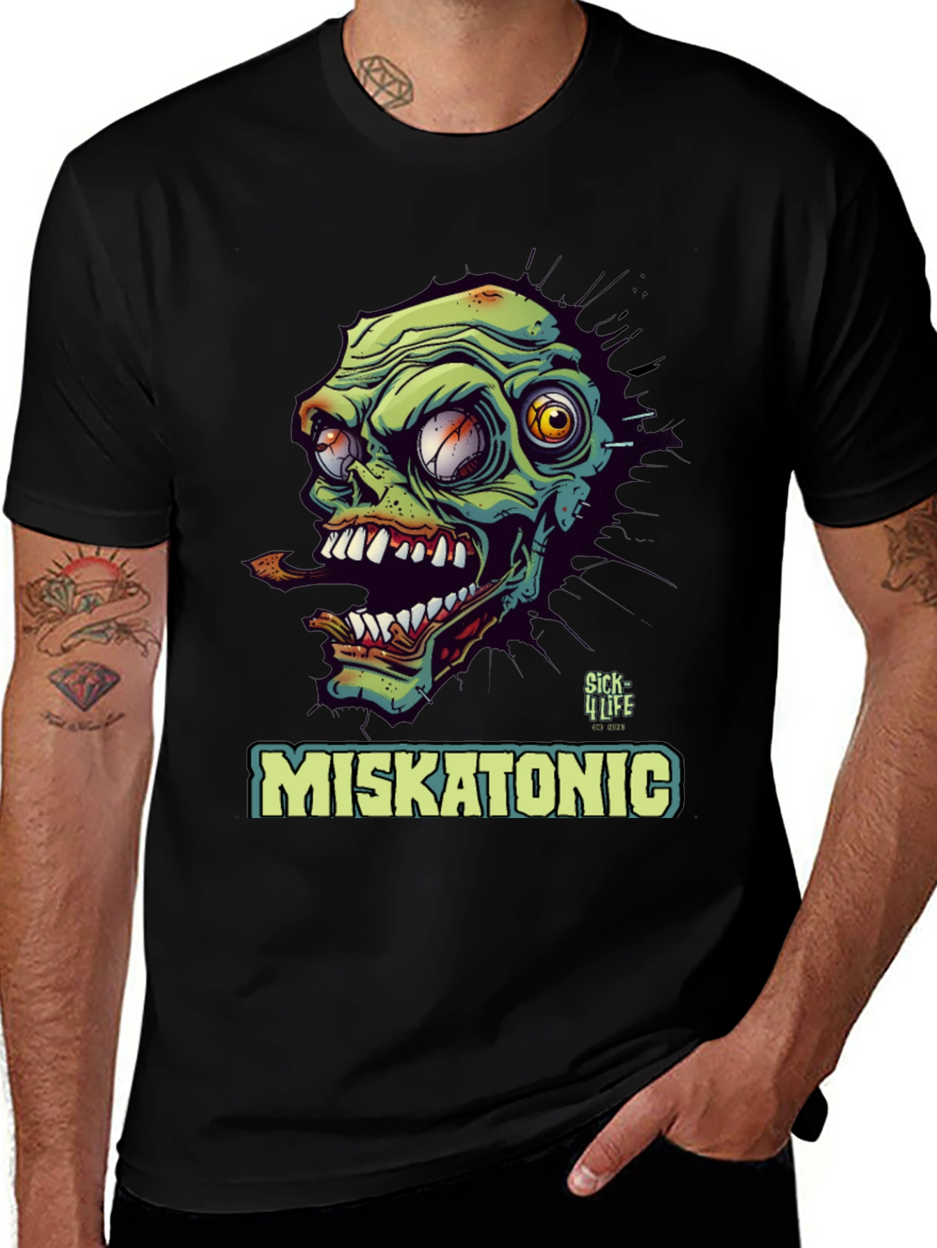 Miskatonic Zombie T-Shirt - Unique Graphic Tee