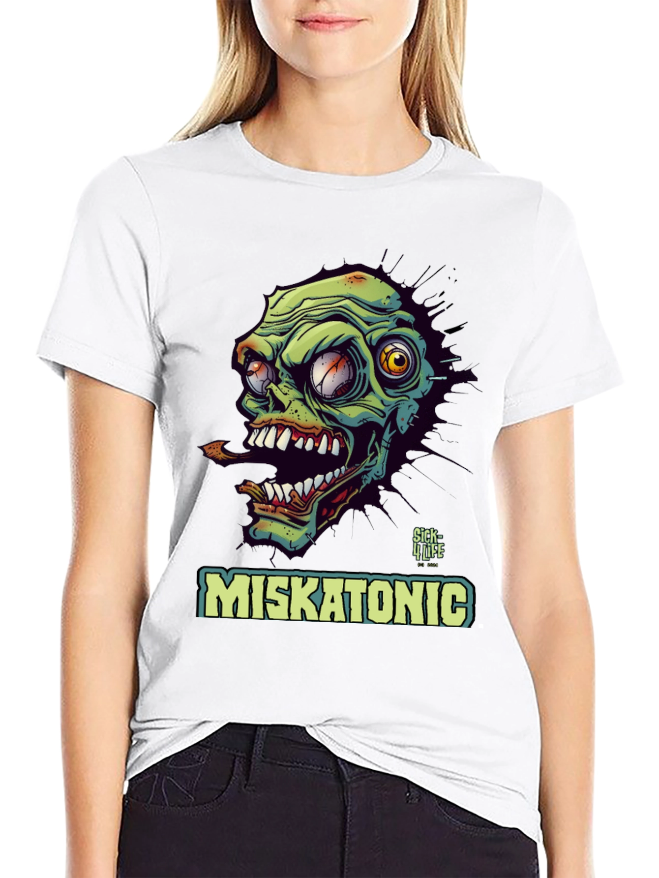 Miskatonic Zombie T-Shirt - Unique Graphic Tee