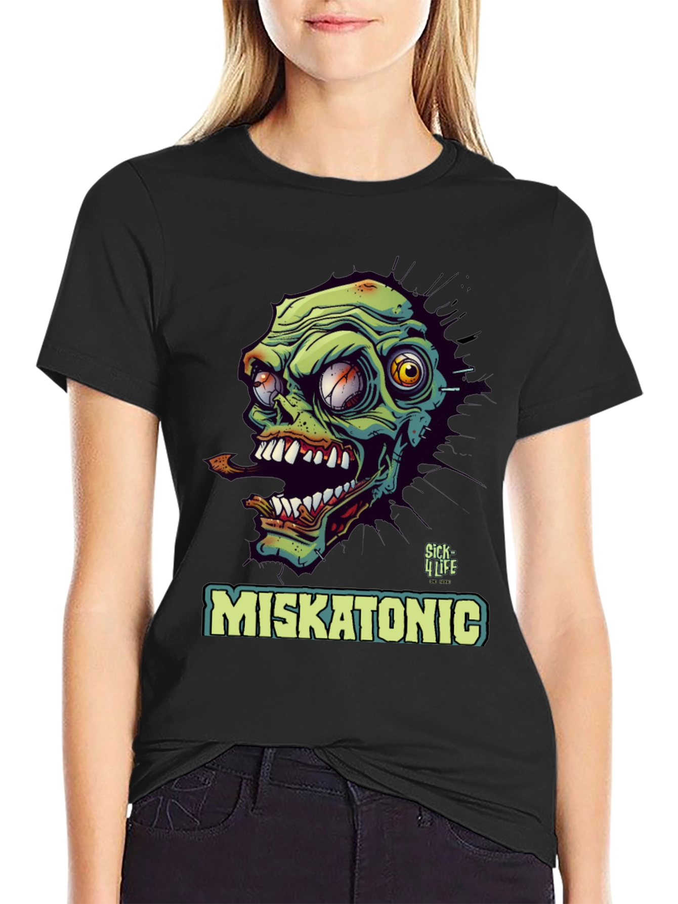 Miskatonic Zombie T-Shirt - Unique Graphic Tee