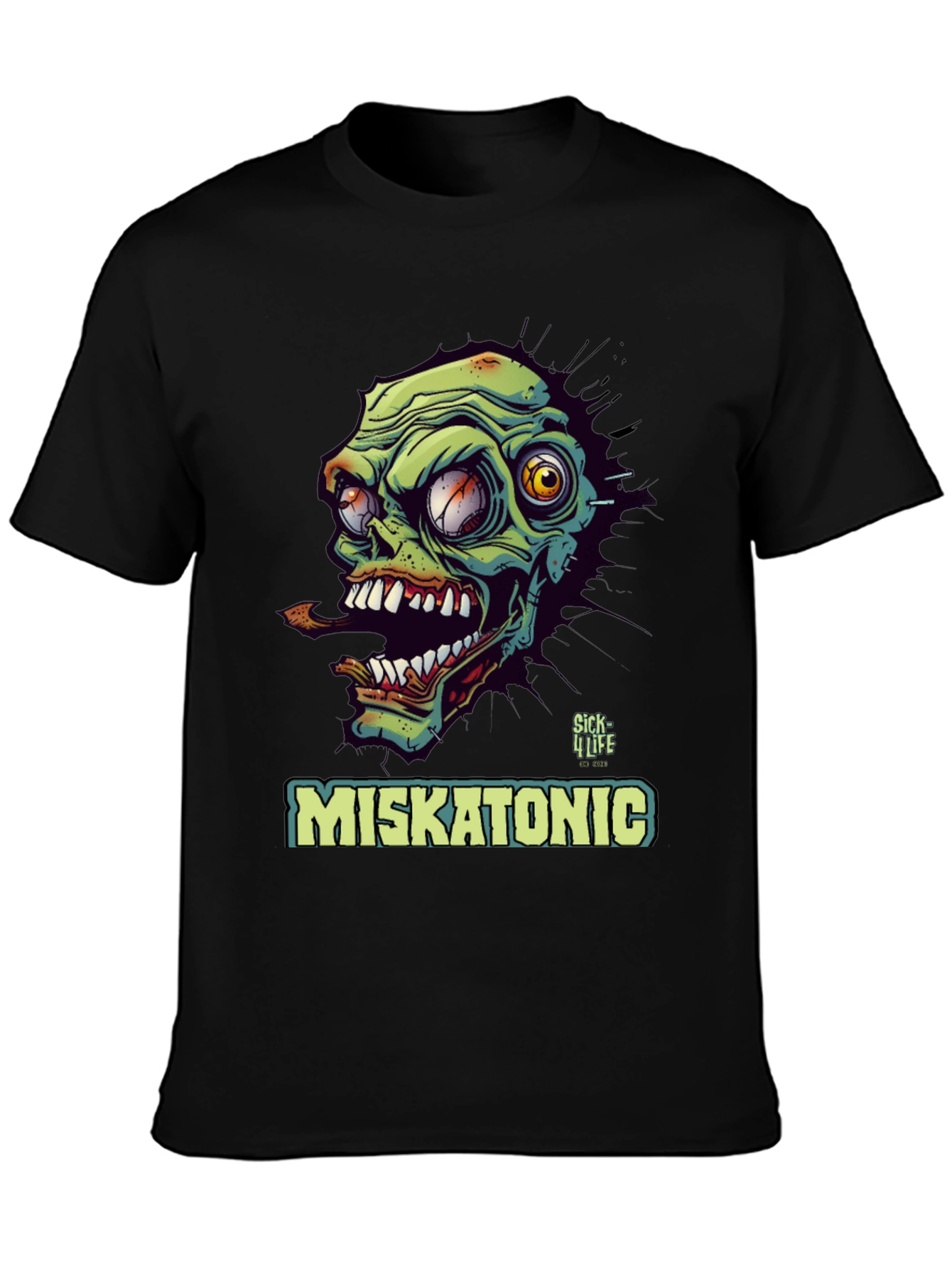 Miskatonic Zombie T-Shirt - Unique Graphic Tee