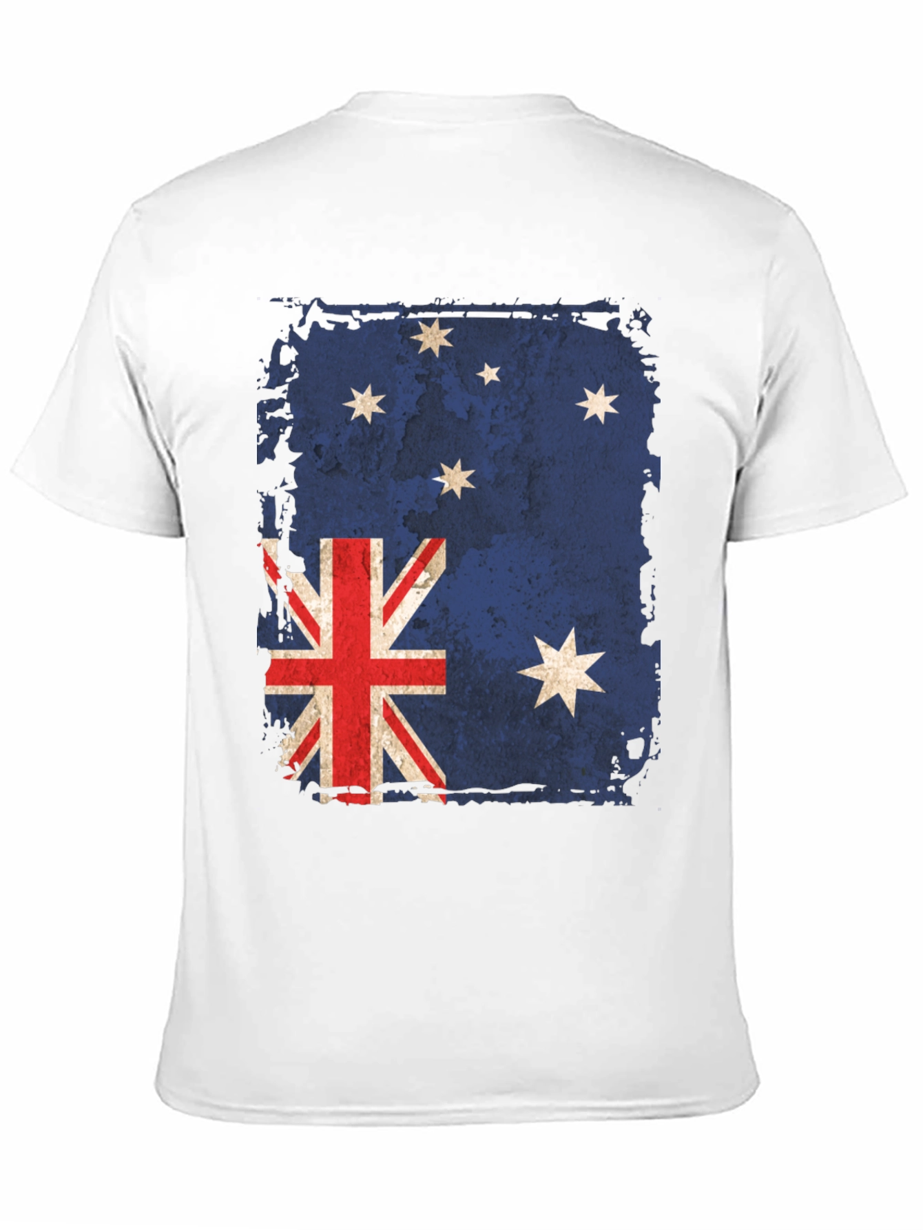 Distressed Australian Flag Graphic T-Shirt
