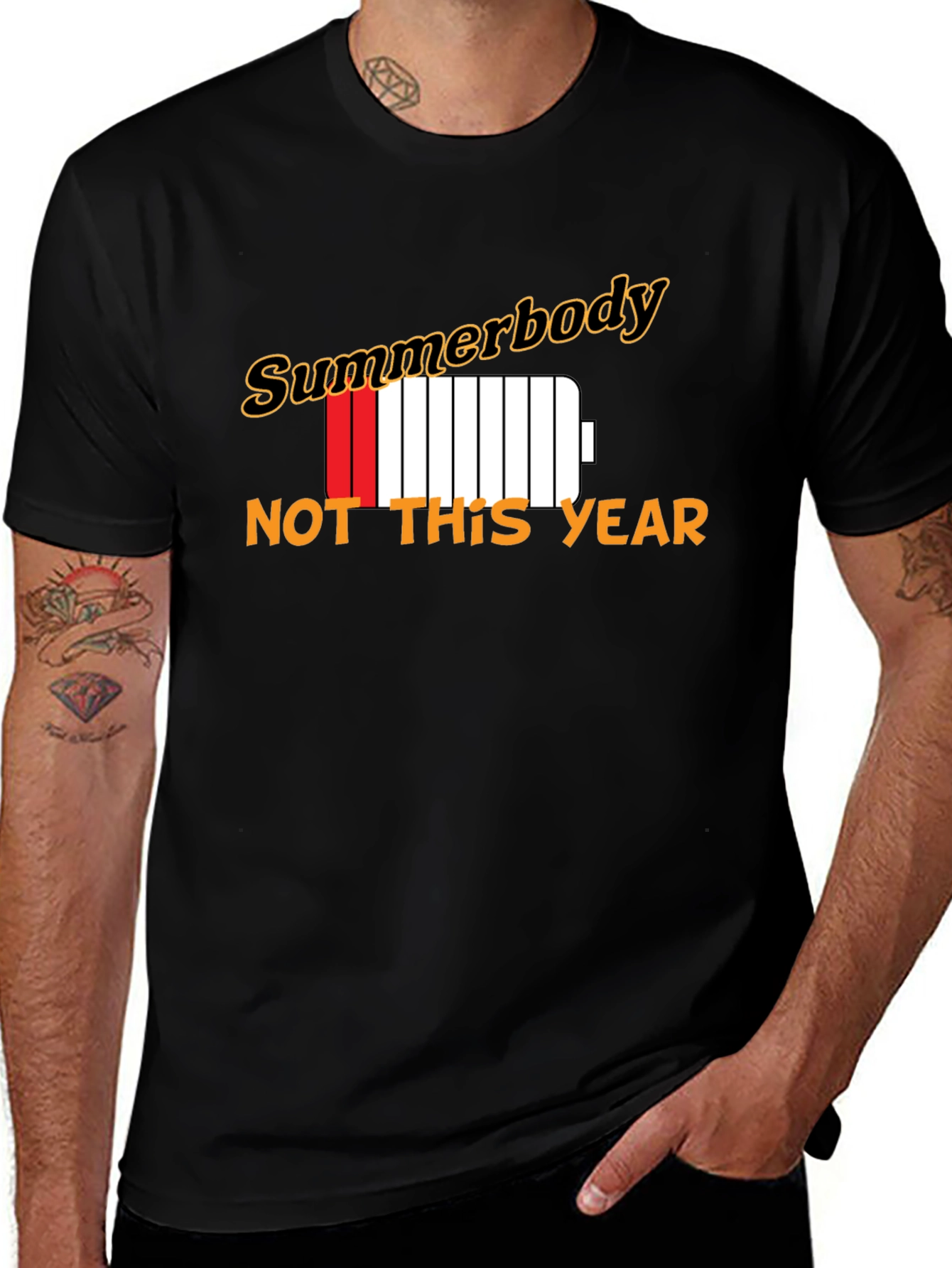 Summerbody? Not This Year Black T-Shirt