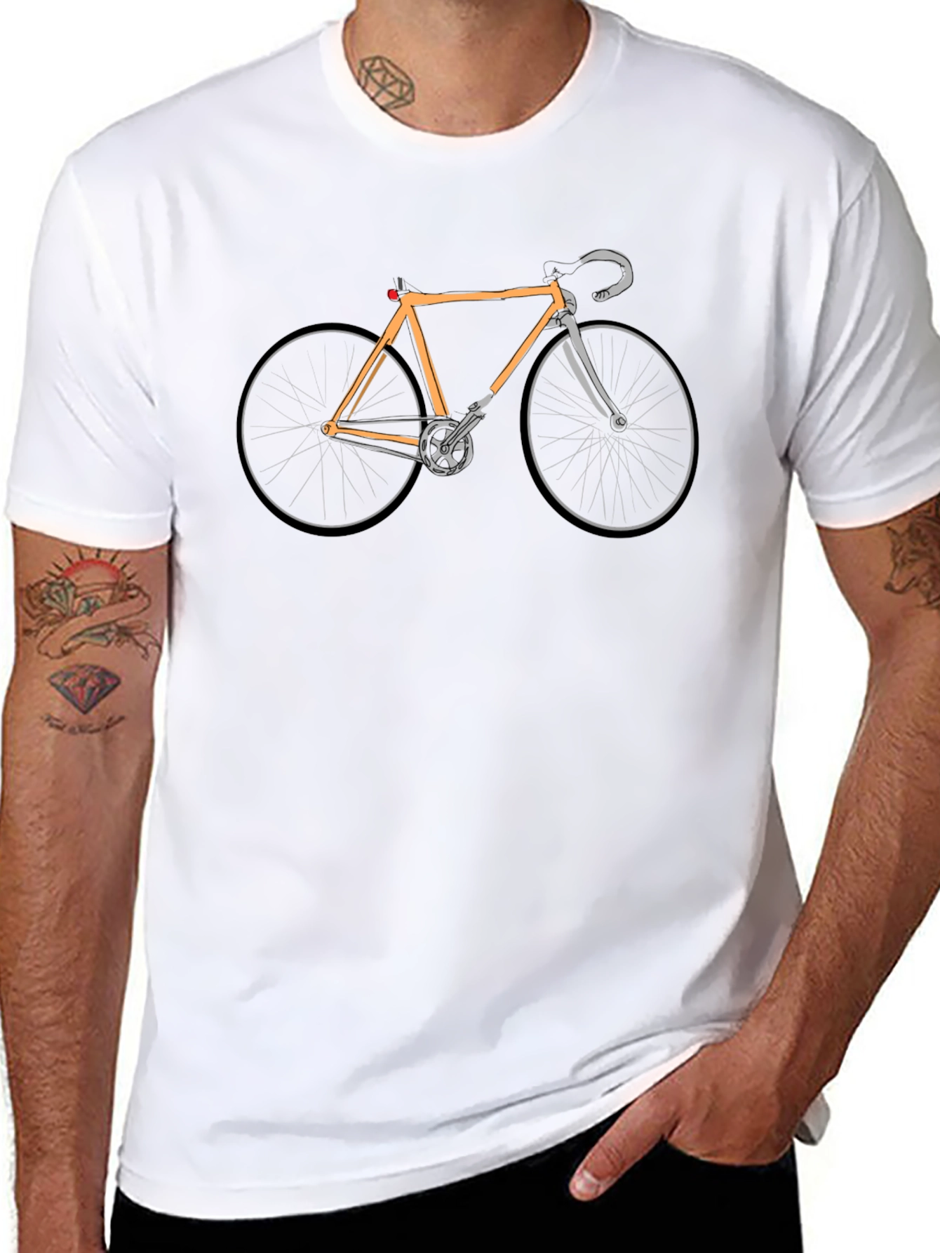 Classic Bike Graphic Tee - Black