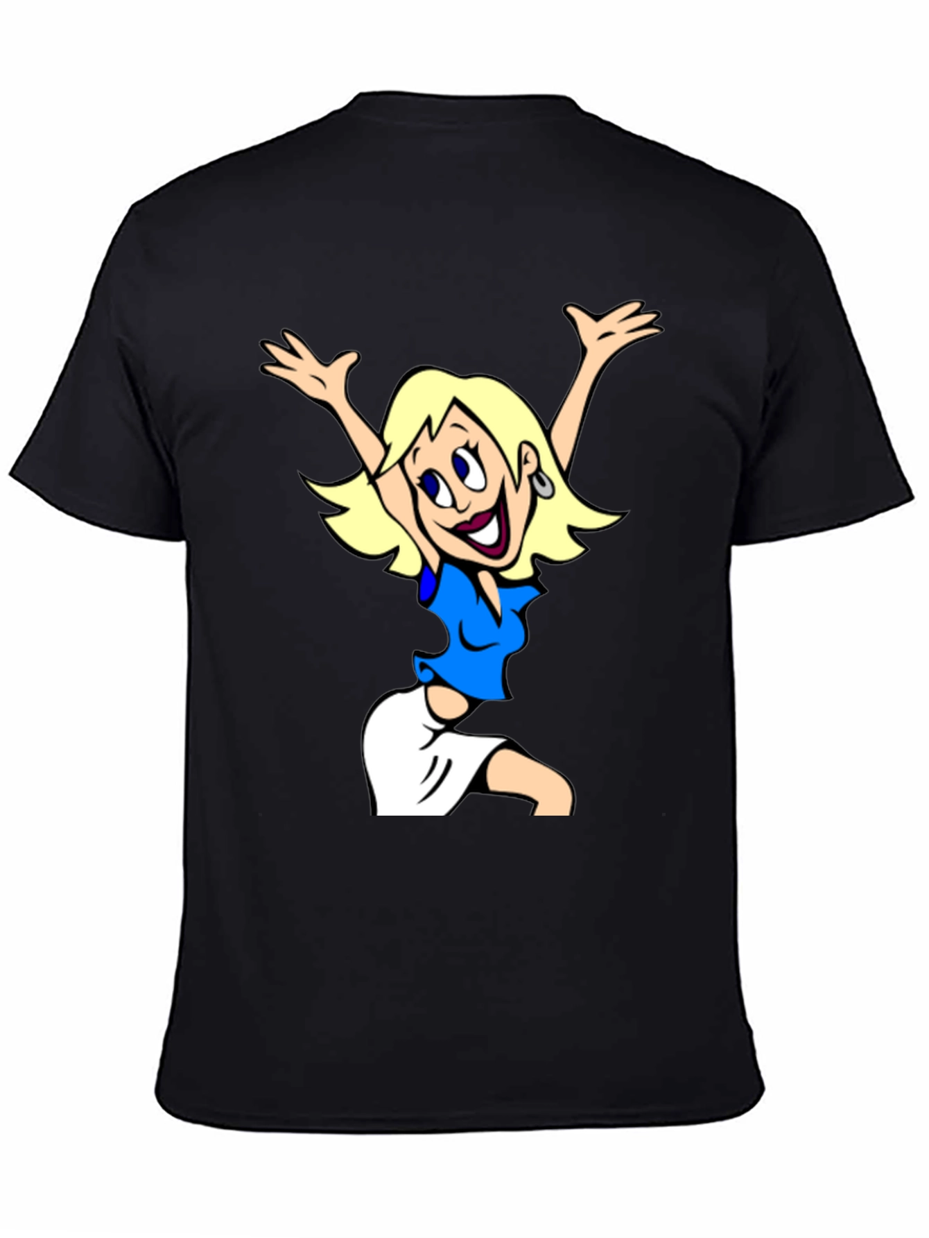 Cartoon Girl Graphic Tee - Fun & Stylish