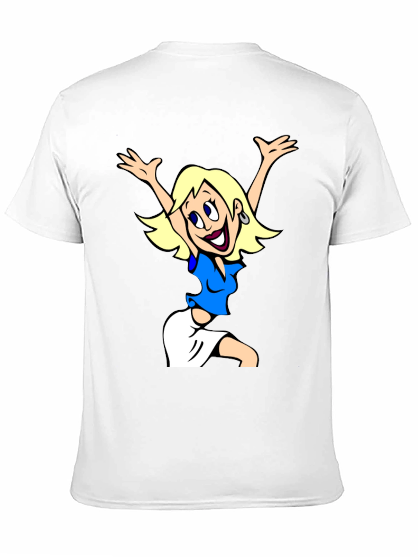 Cartoon Girl Graphic Tee - Fun & Stylish