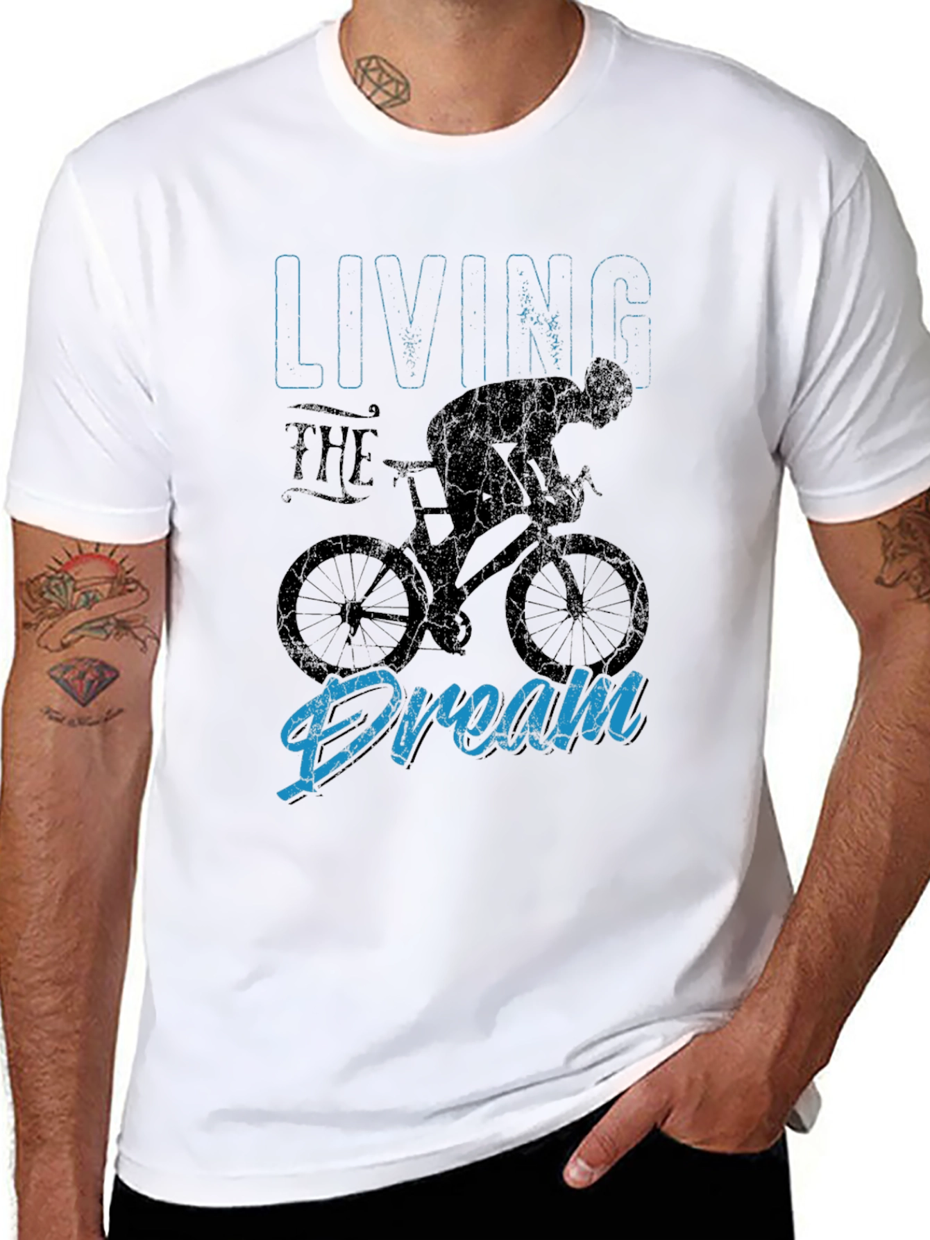 Living the Dream Cycling Graphic Tee