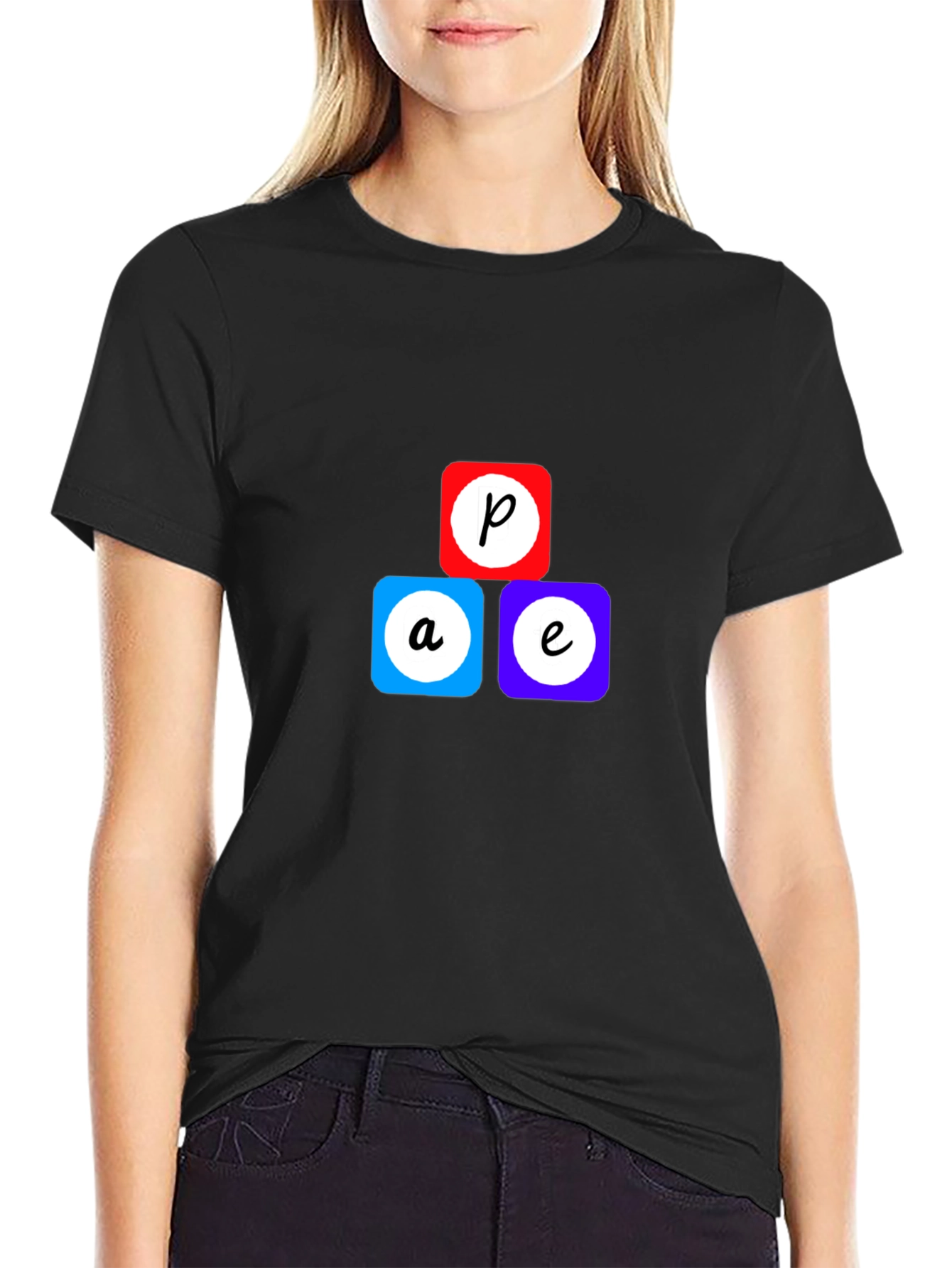 Geometric Letter T-Shirt