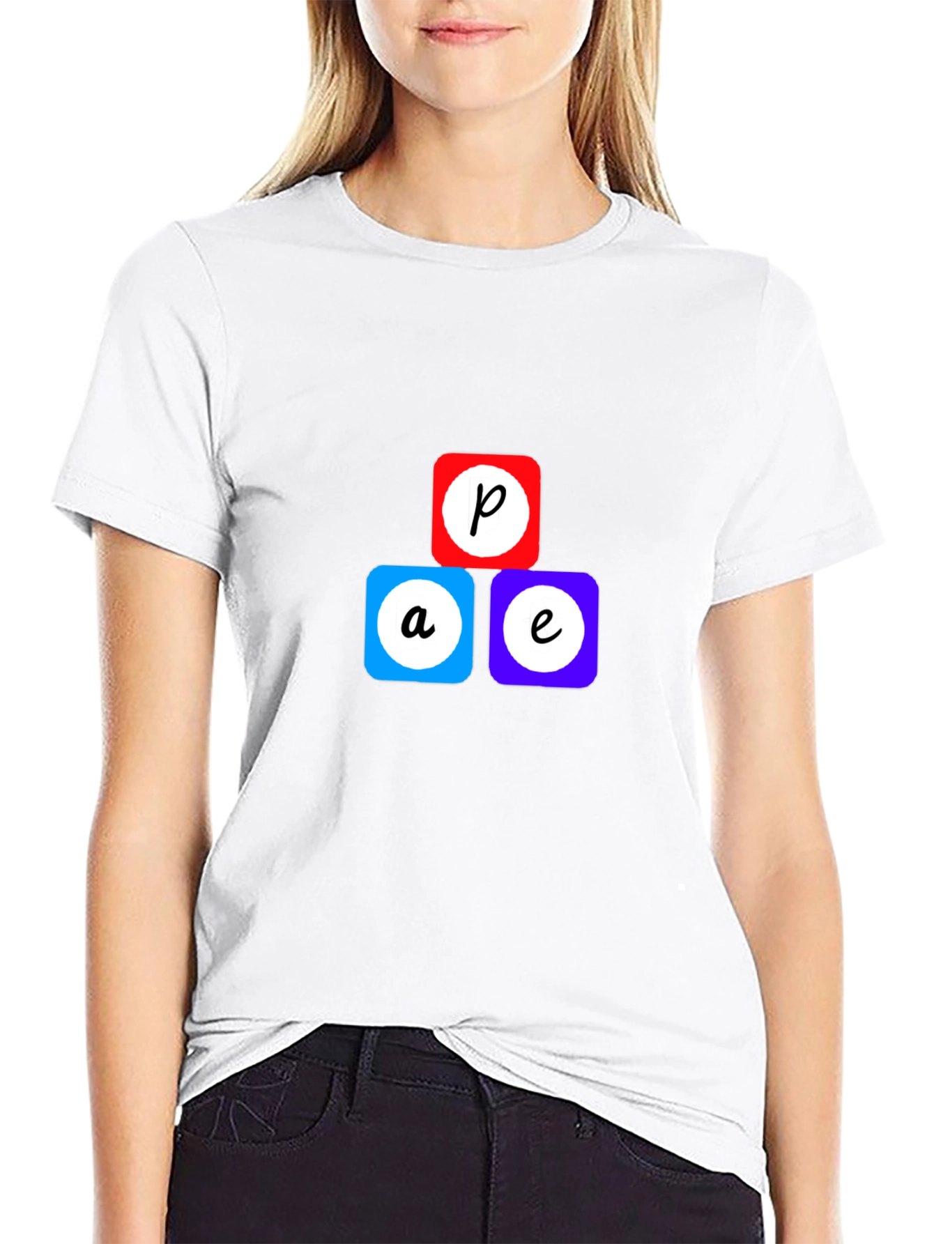 Geometric Letter T-Shirt