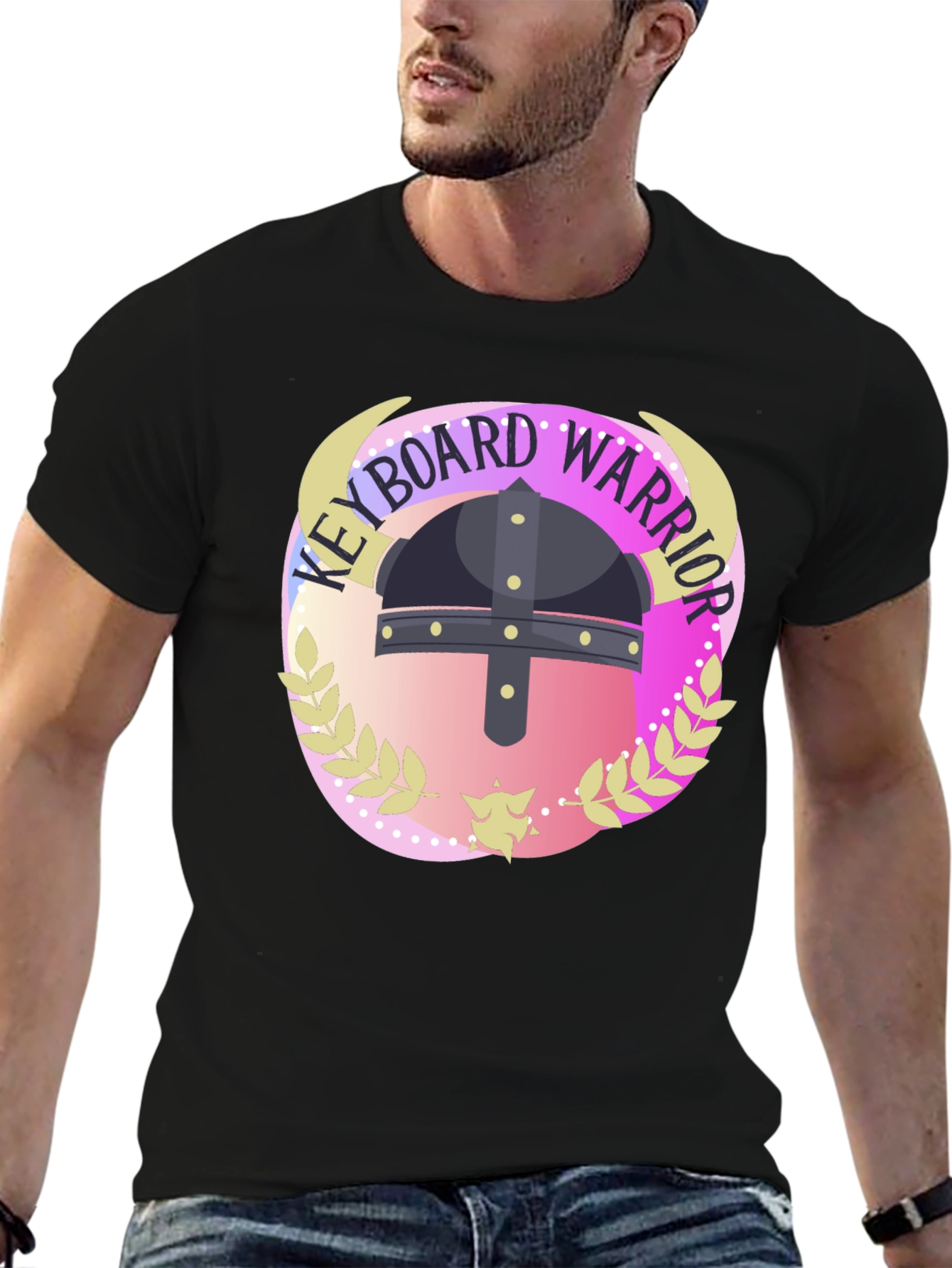 Keyboard Warrior Graphic Tee - Black