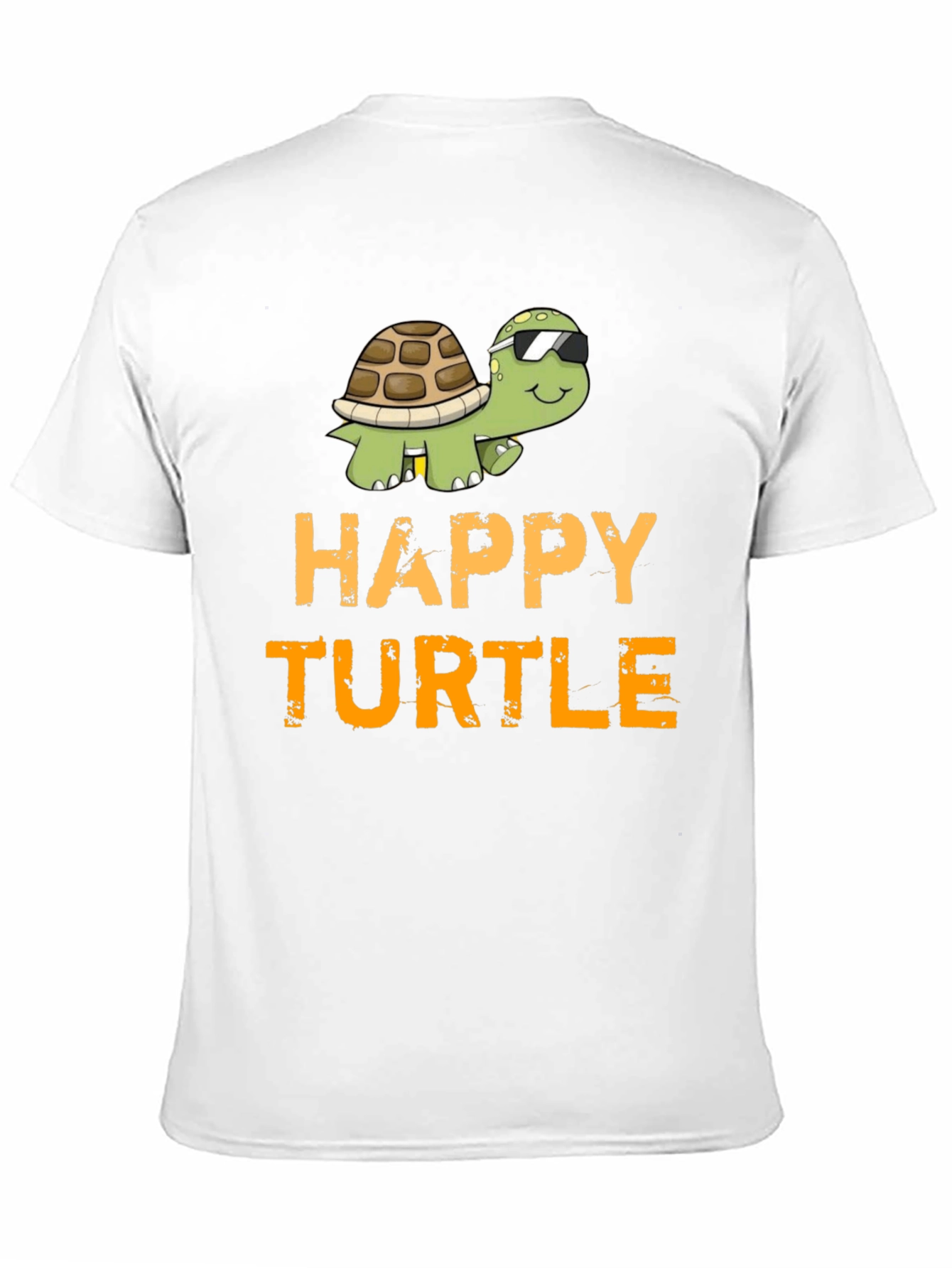 Happy Turtle Graphic T-Shirt - Cool Cartoon Design