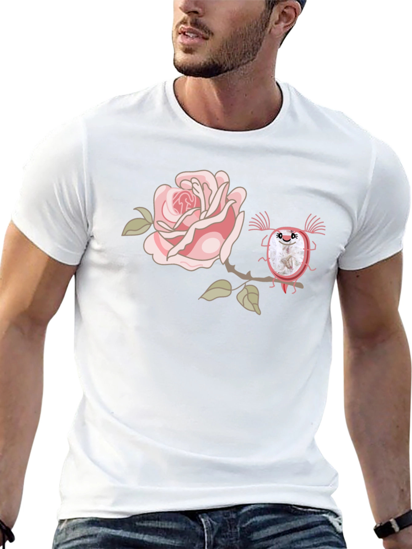 Rose & Creature Graphic Black T-Shirt