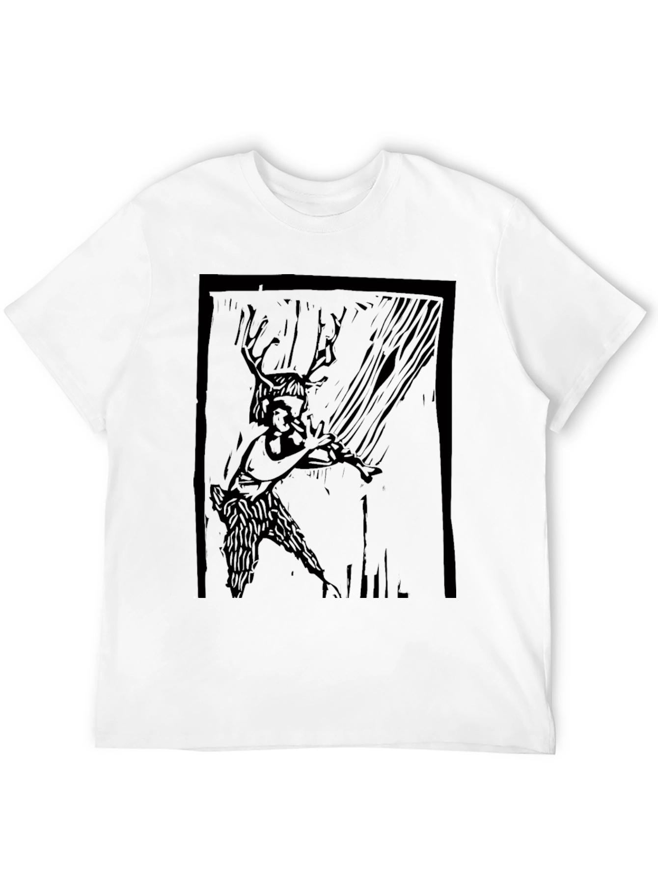 Faun Flute Player Graphic Tee - Dark Arts Style