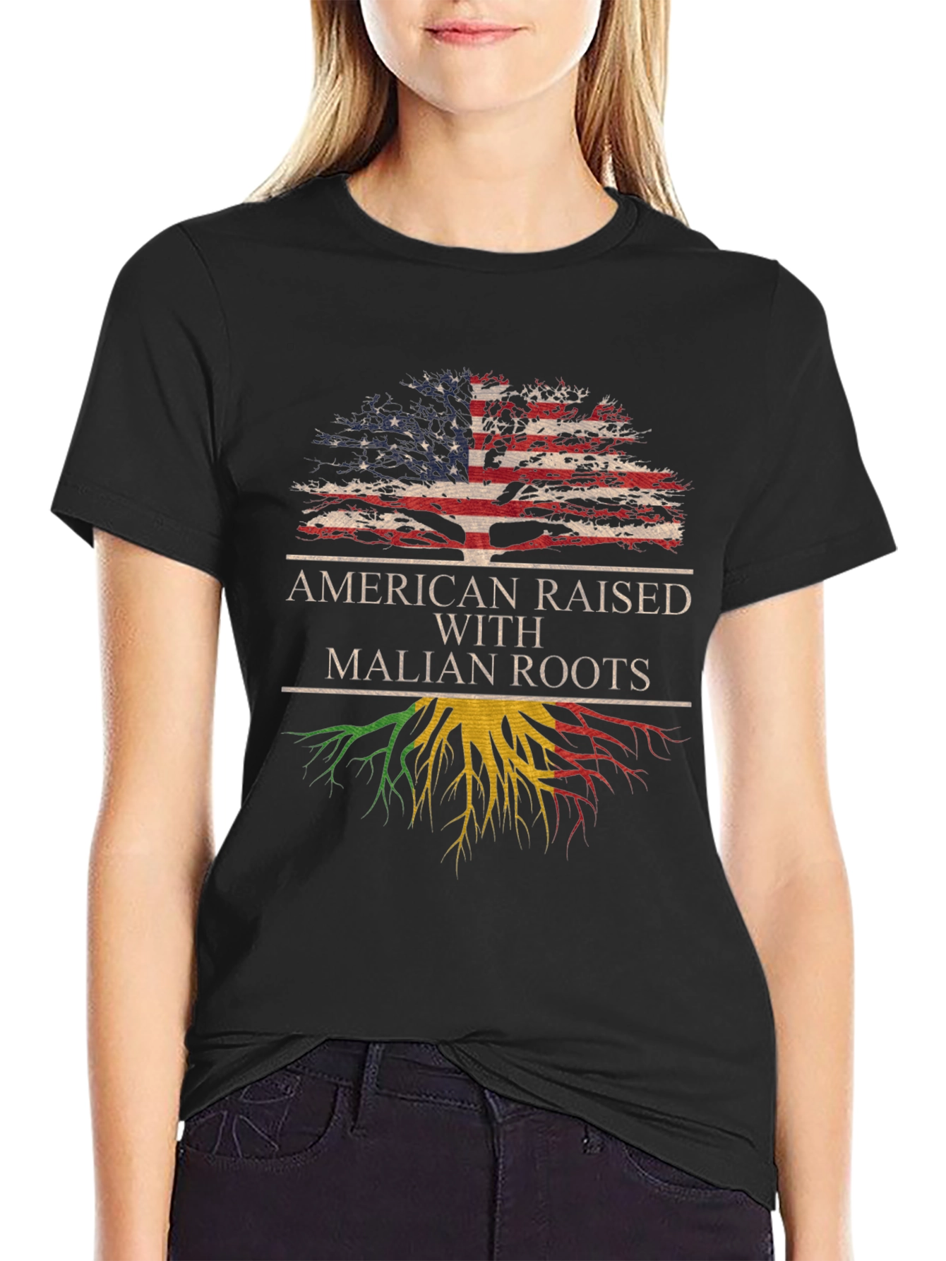 American Raised with Malian Roots T-Shirt