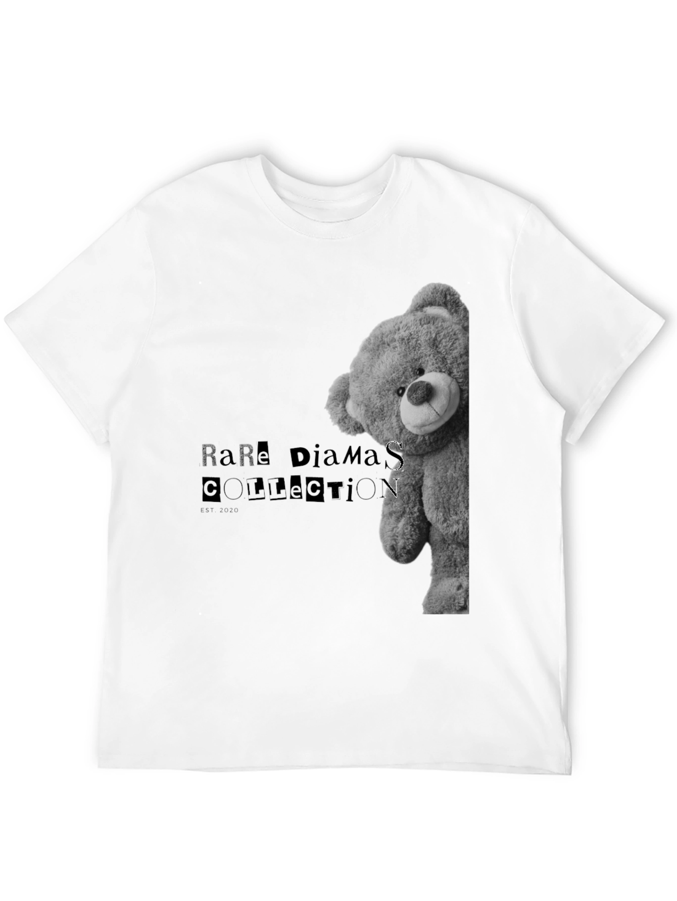 Rare Diamonds Bear Graphic Tee - Black