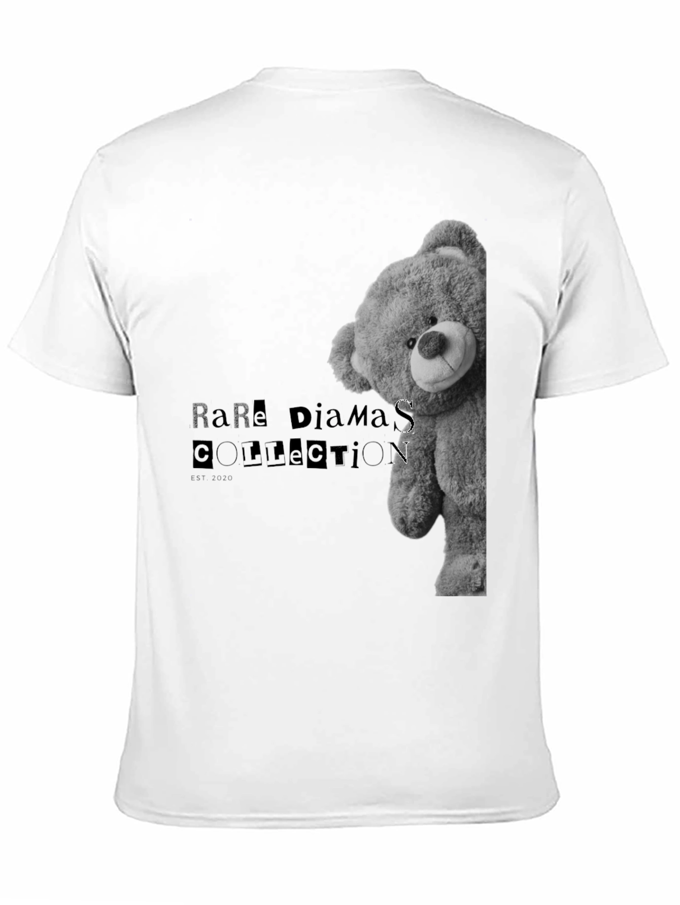 Rare Diamonds Bear Graphic Tee - Black