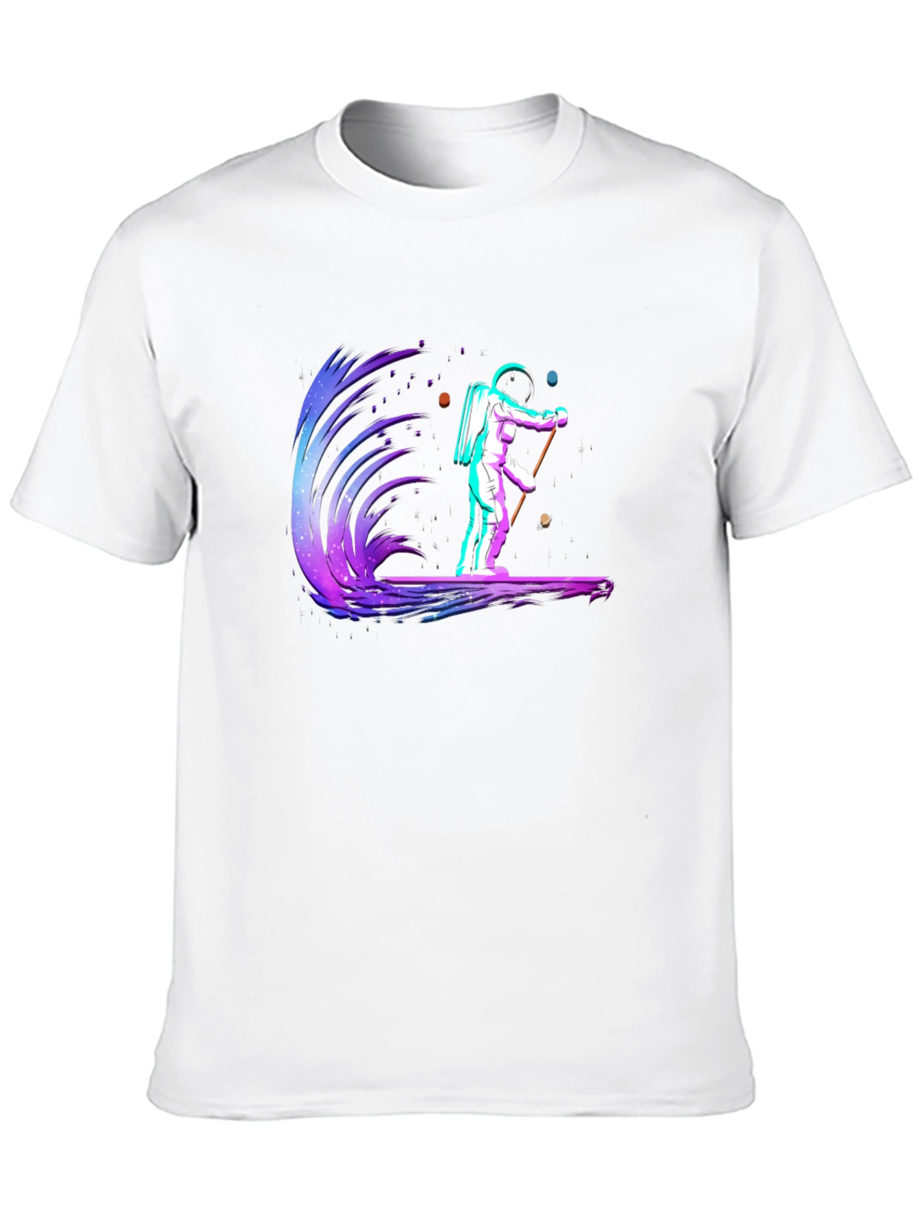 Astronaut Surfing Graphic Tee