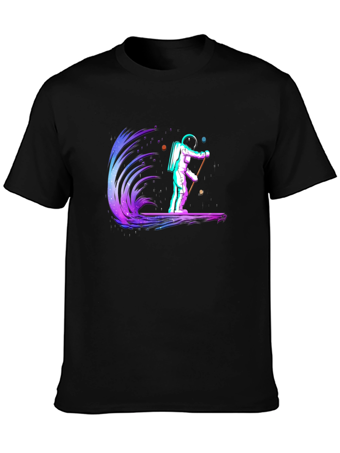 Astronaut Surfing Graphic Tee