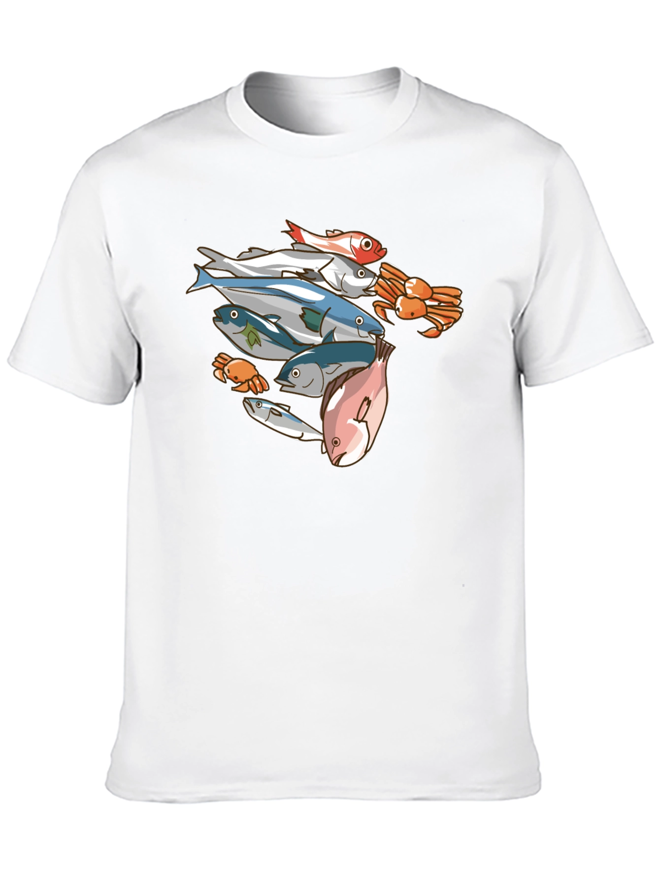 Seafood Graphic Tee - Mens Black T-Shirt