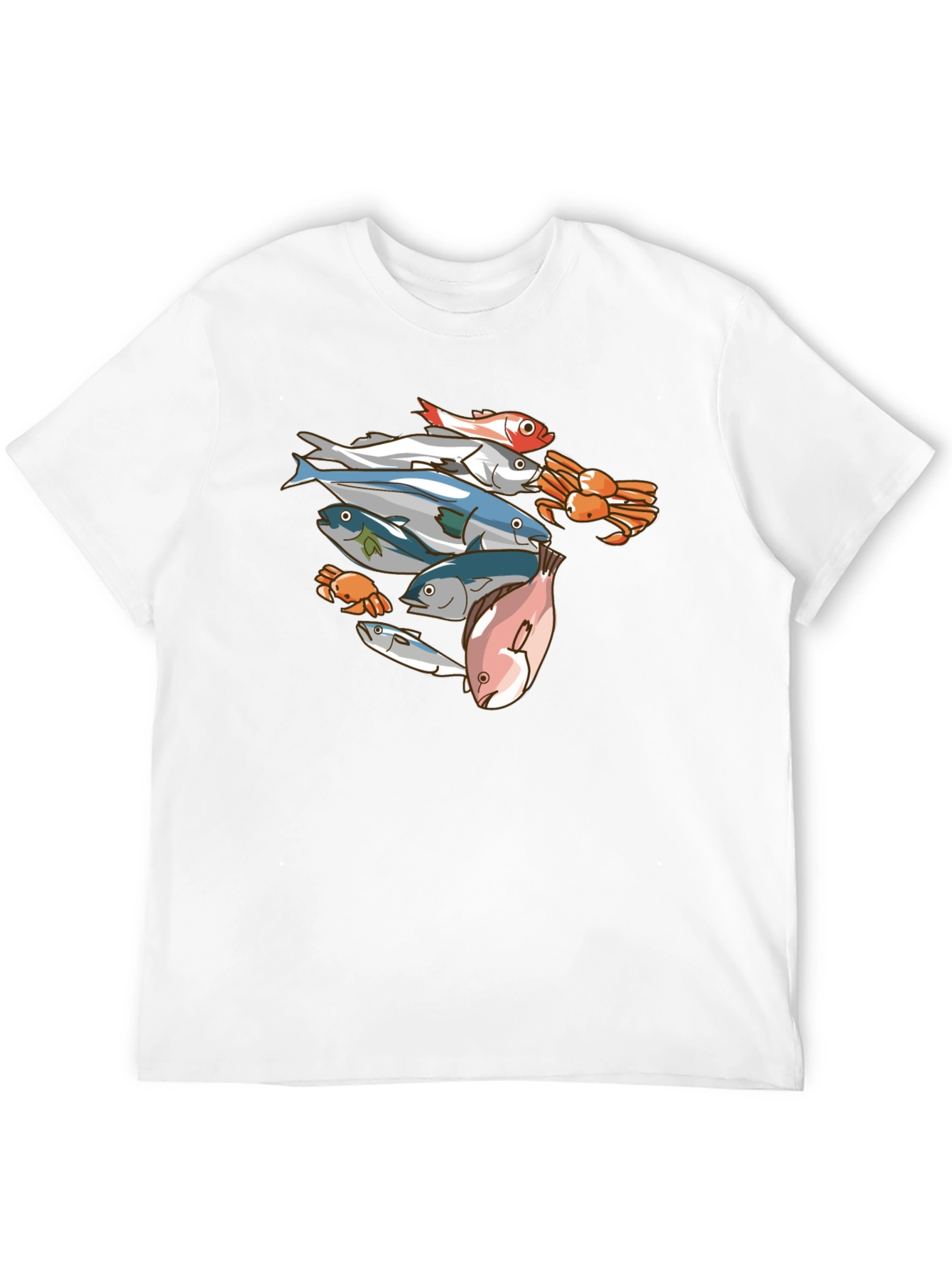 Seafood Graphic Tee - Mens Black T-Shirt