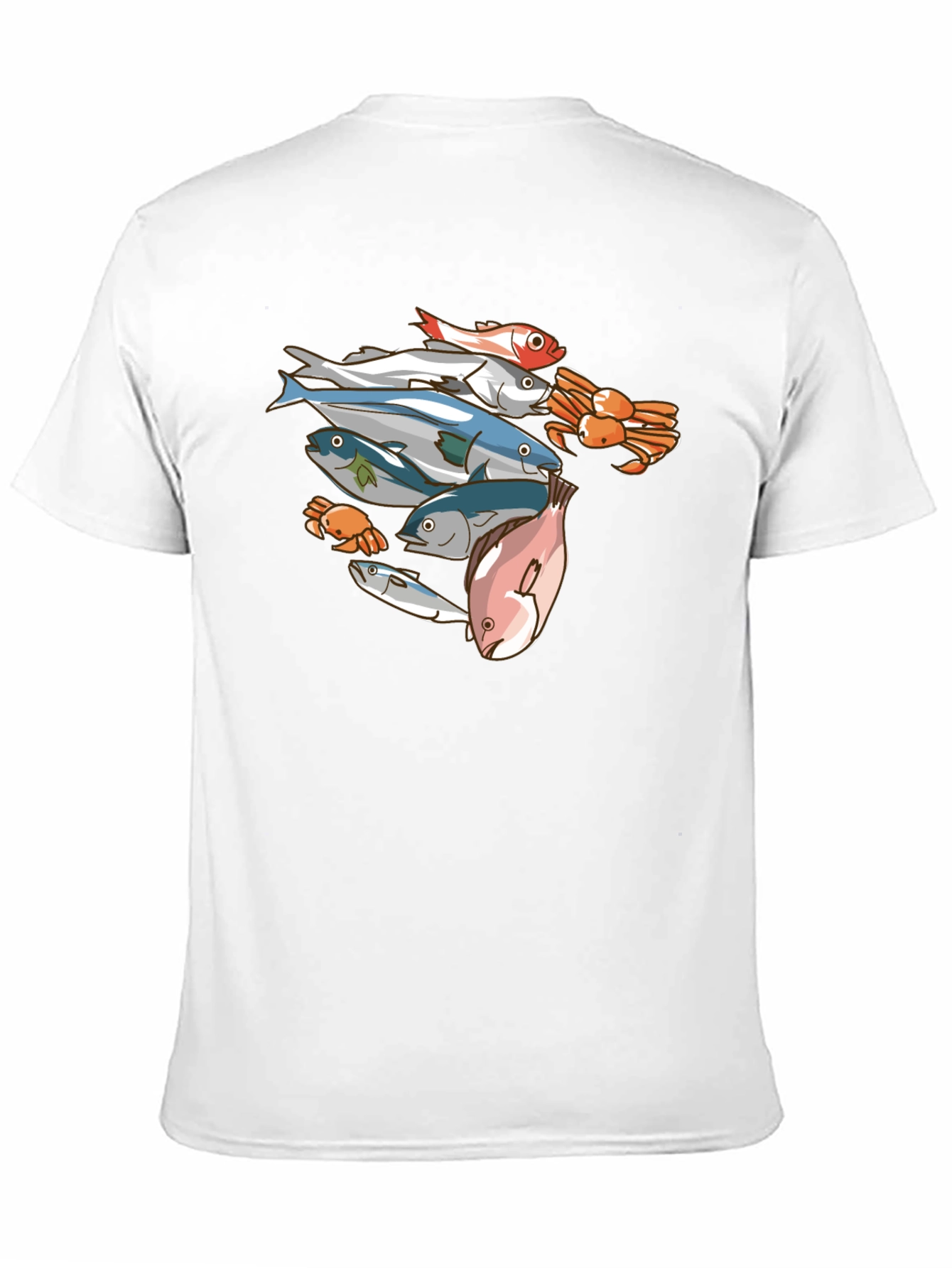 Seafood Graphic Tee - Mens Black T-Shirt