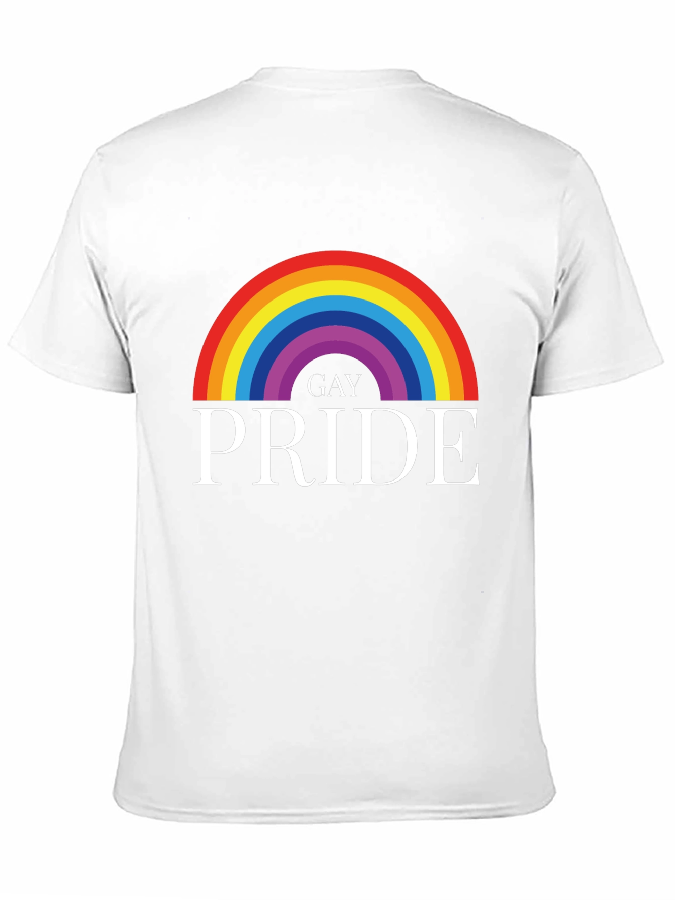Gay Pride Rainbow Graphic Tee - Black