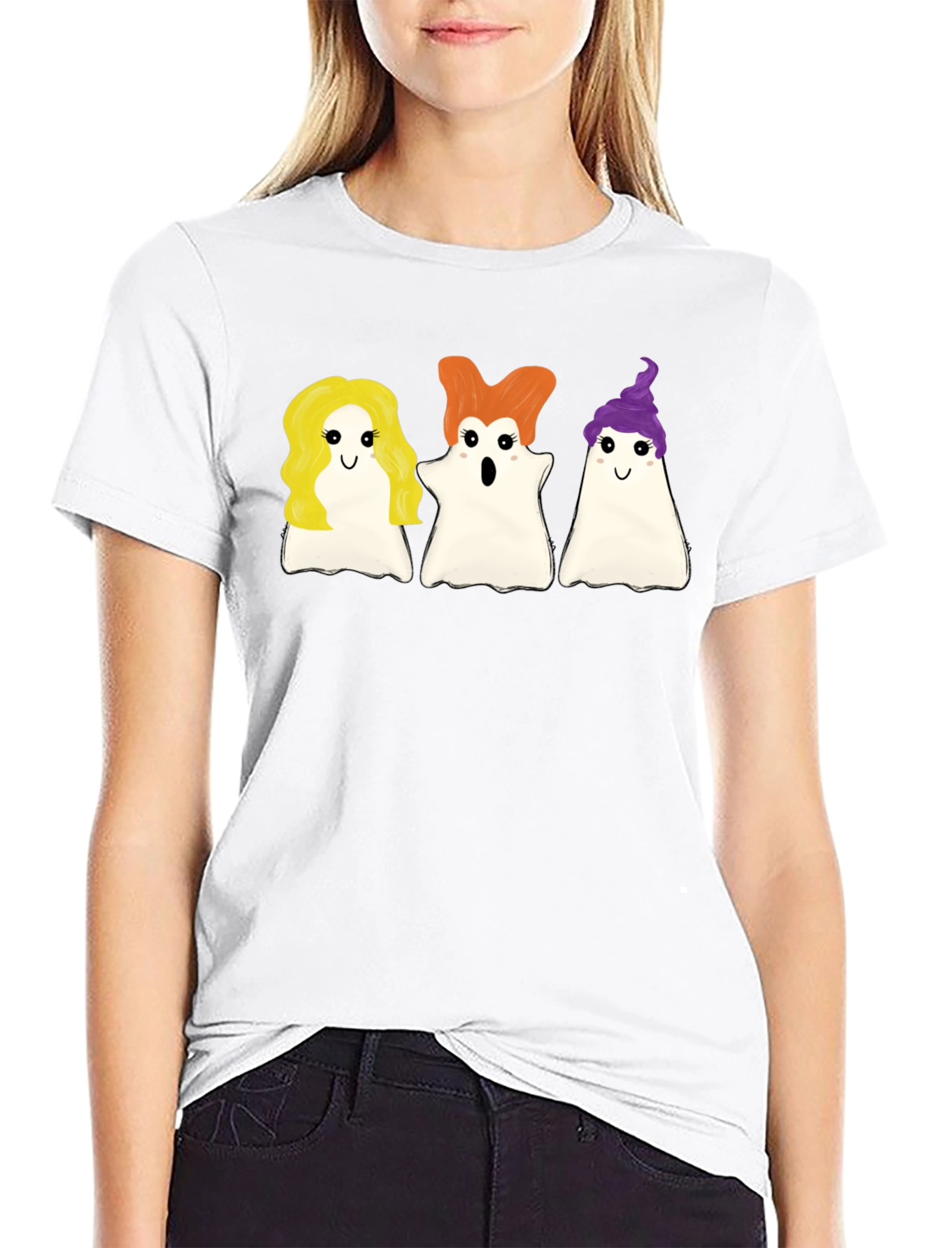 Sanderson Sisters Ghost T-Shirt Halloween Tee
