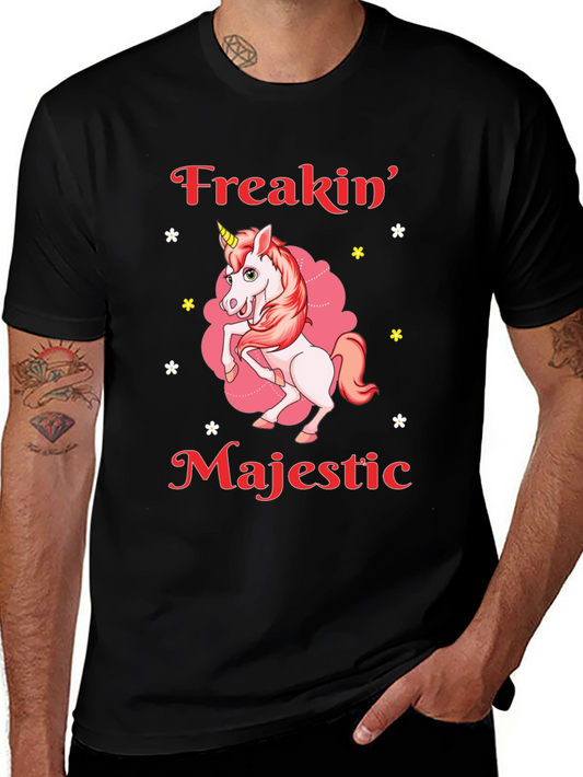 Freakin Majestic Unicorn Graphic T-Shirt