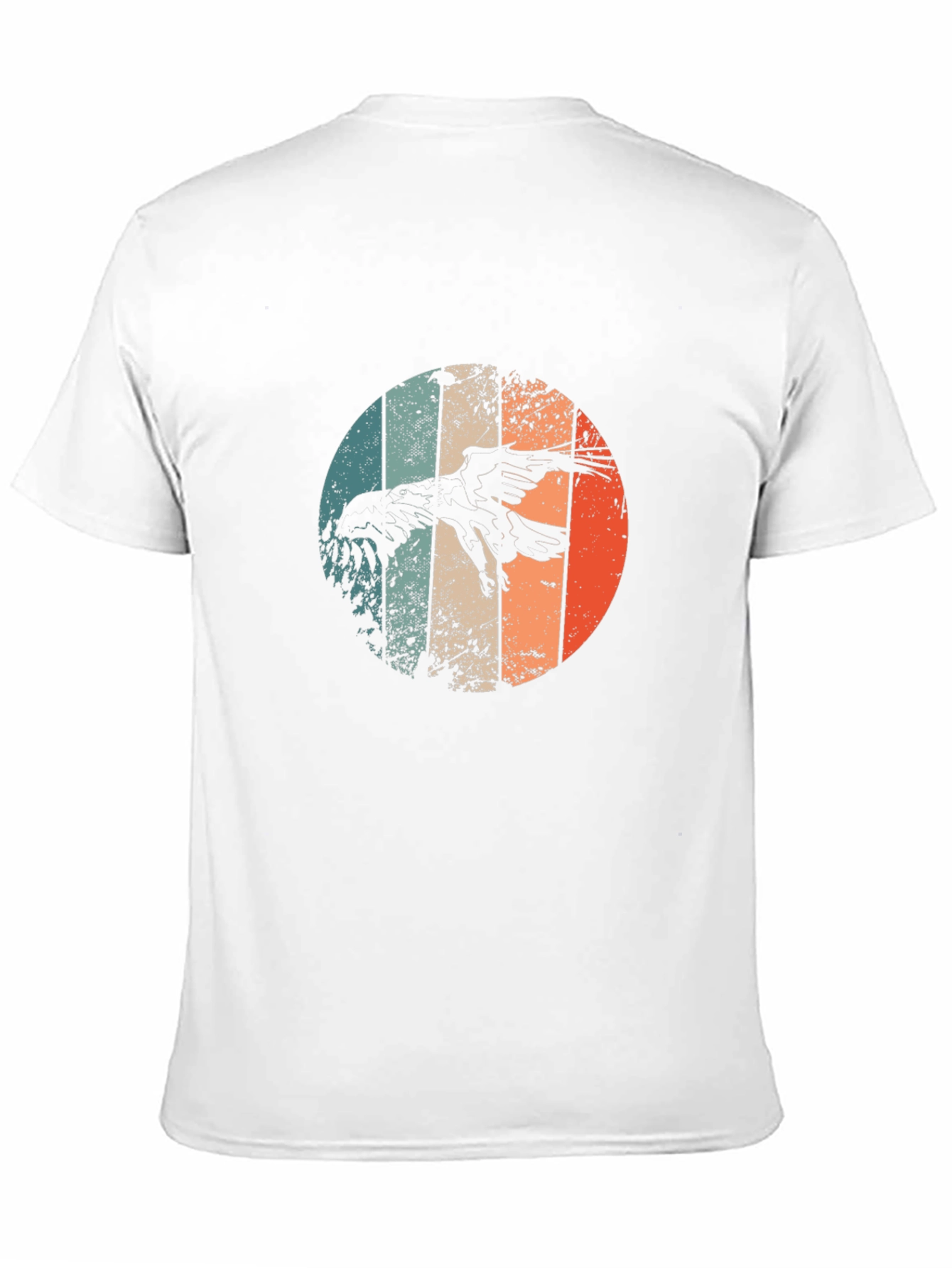 Retro Eagle Graphic Tee - Black