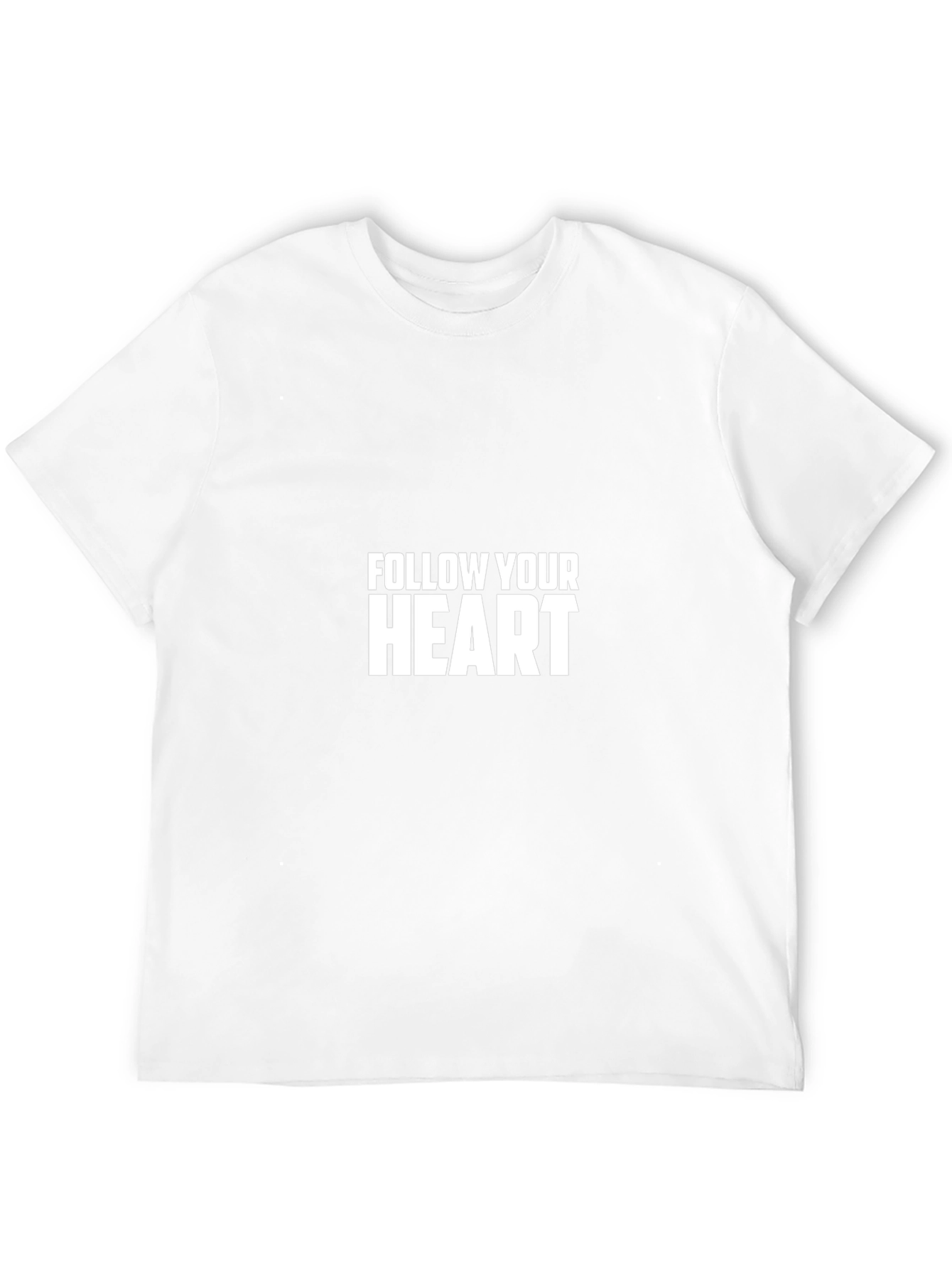 Follow Your Heart Graphic T-Shirt - Black Cotton Tee