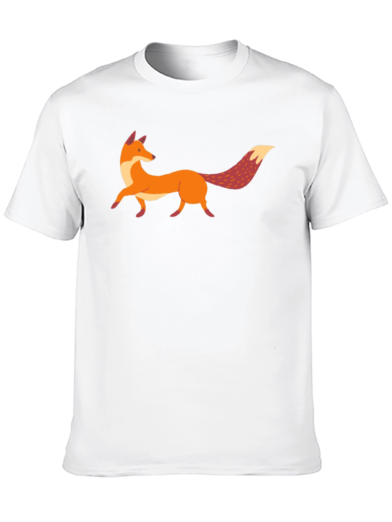 Fox Graphic Print Black T-Shirt