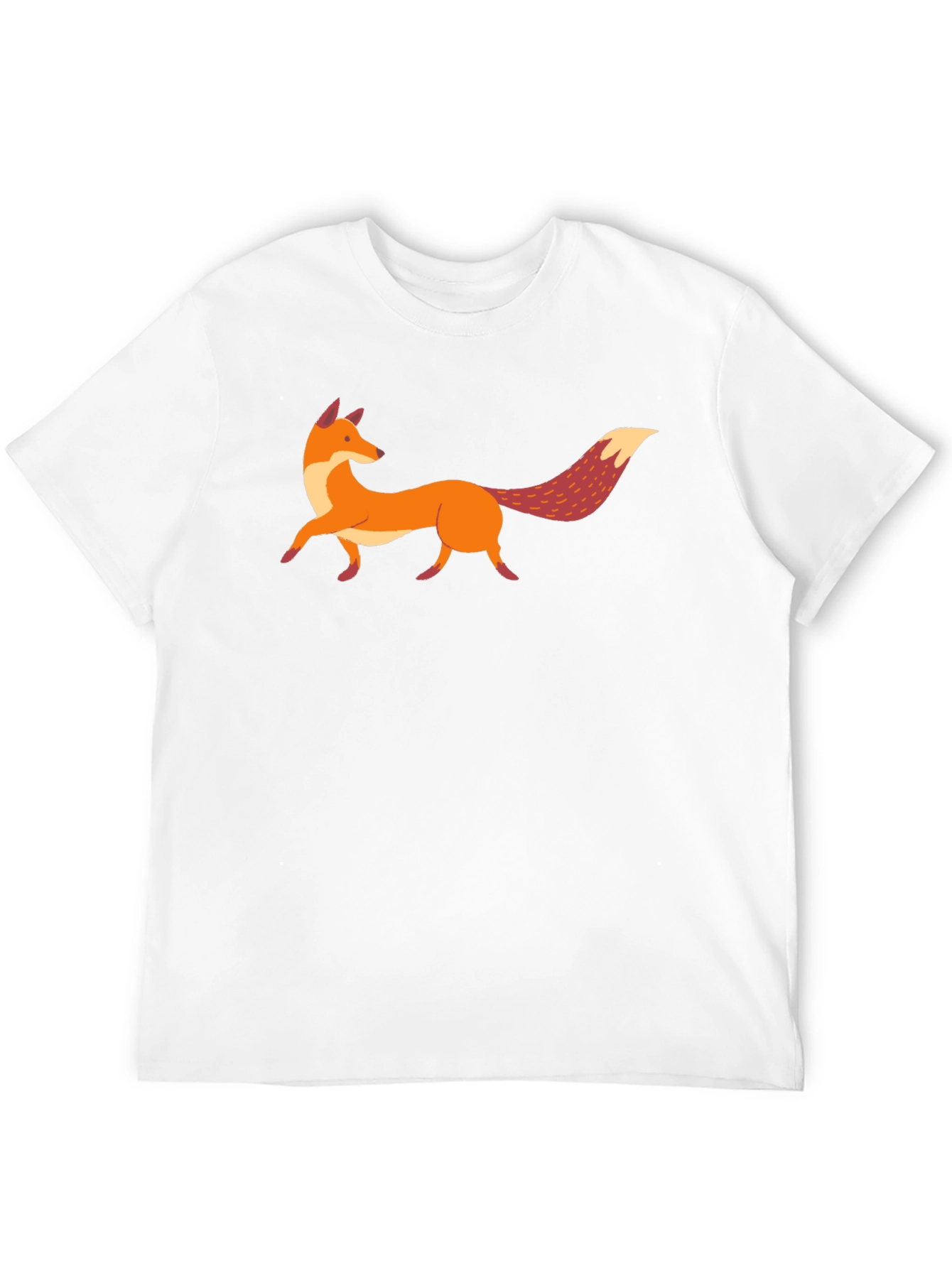 Fox Graphic Print Black T-Shirt