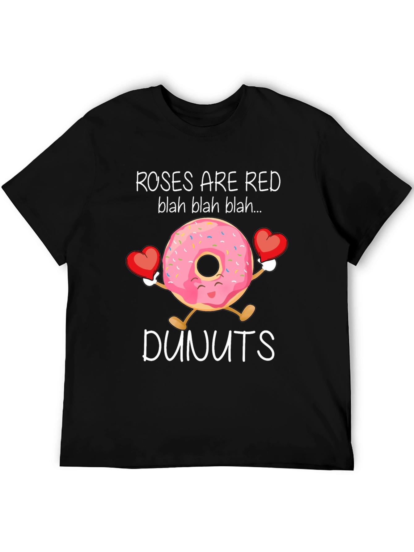 Roses Are Red Dunuts T-Shirt Valentines Day Gift