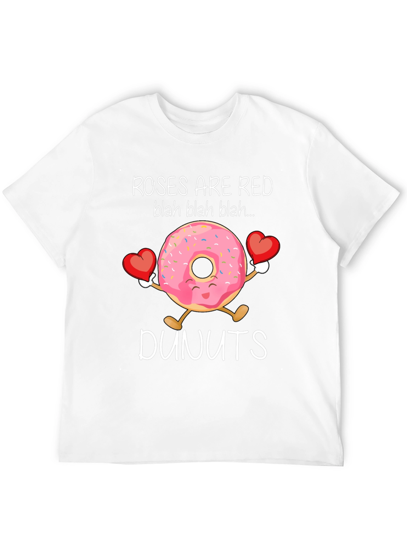 Roses Are Red Dunuts T-Shirt Valentines Day Gift
