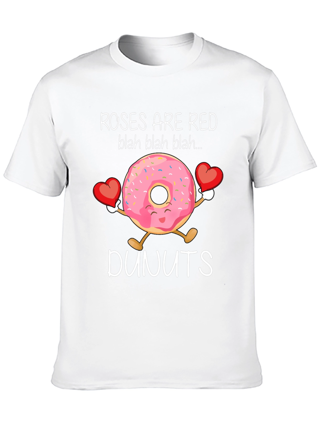 Roses Are Red Dunuts T-Shirt Valentines Day Gift