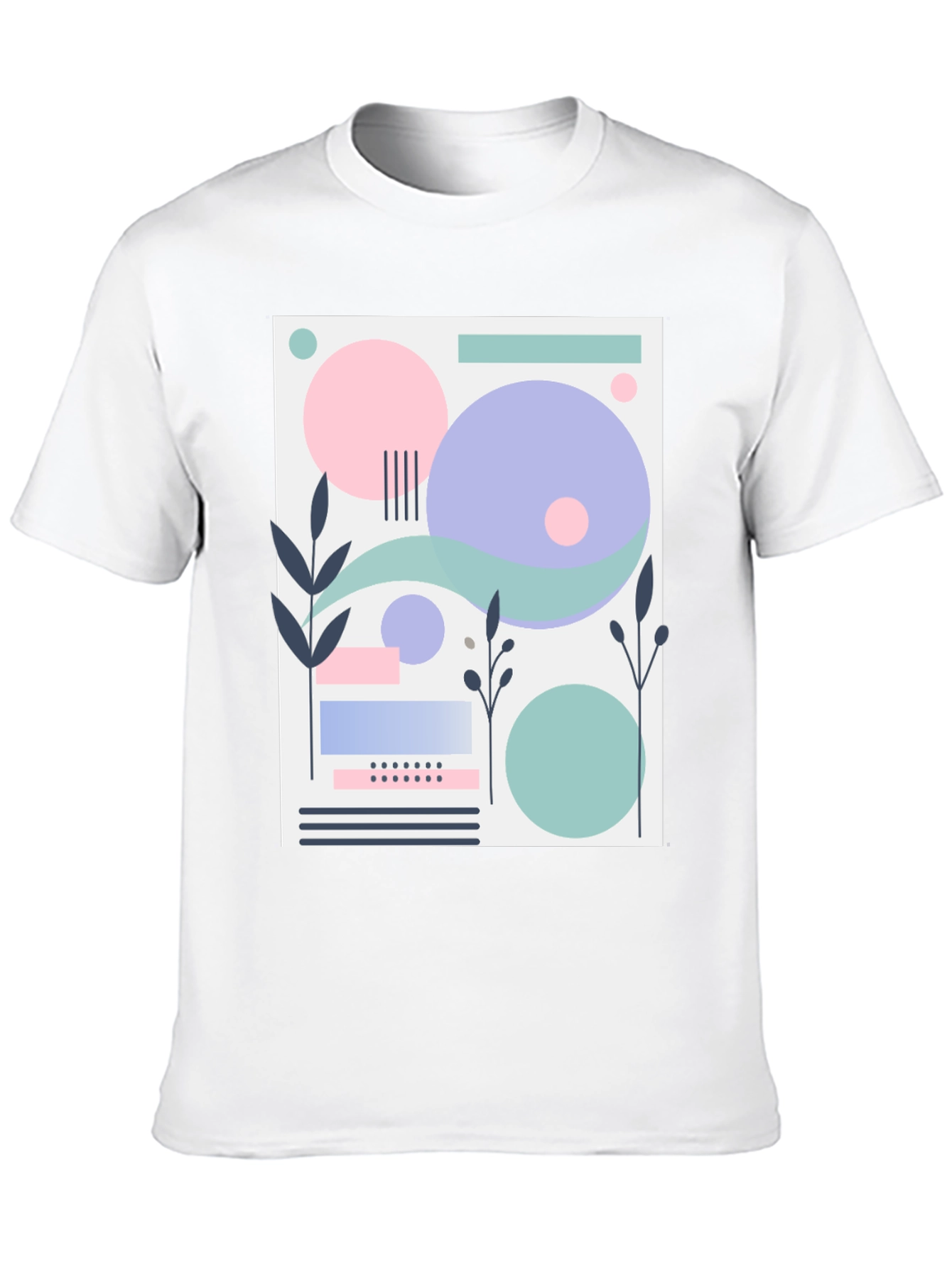 Abstract Geometric Design T-Shirt - Modern Art Tee