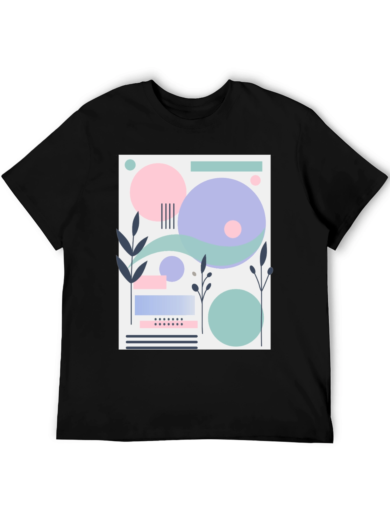 Abstract Geometric Design T-Shirt - Modern Art Tee