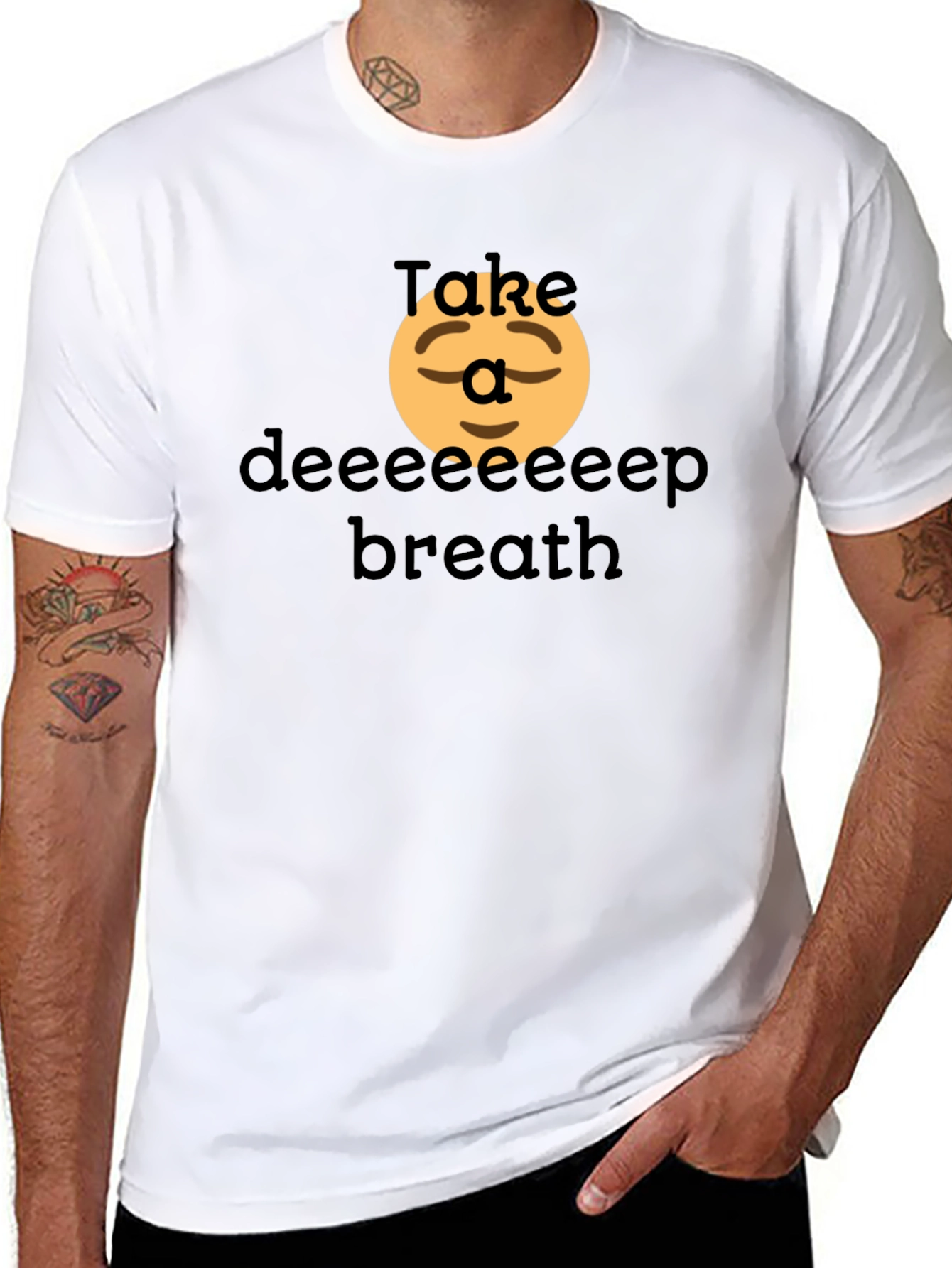 Relaxing T-Shirt: Take a Deep Breath Comfort Tee